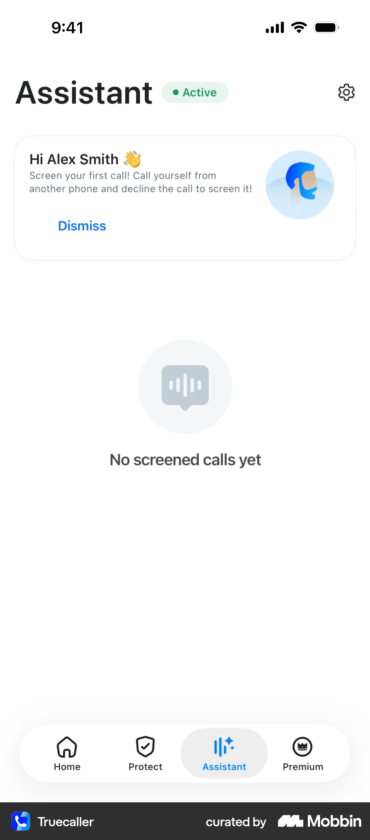 Truecaller iOS Empty State screen