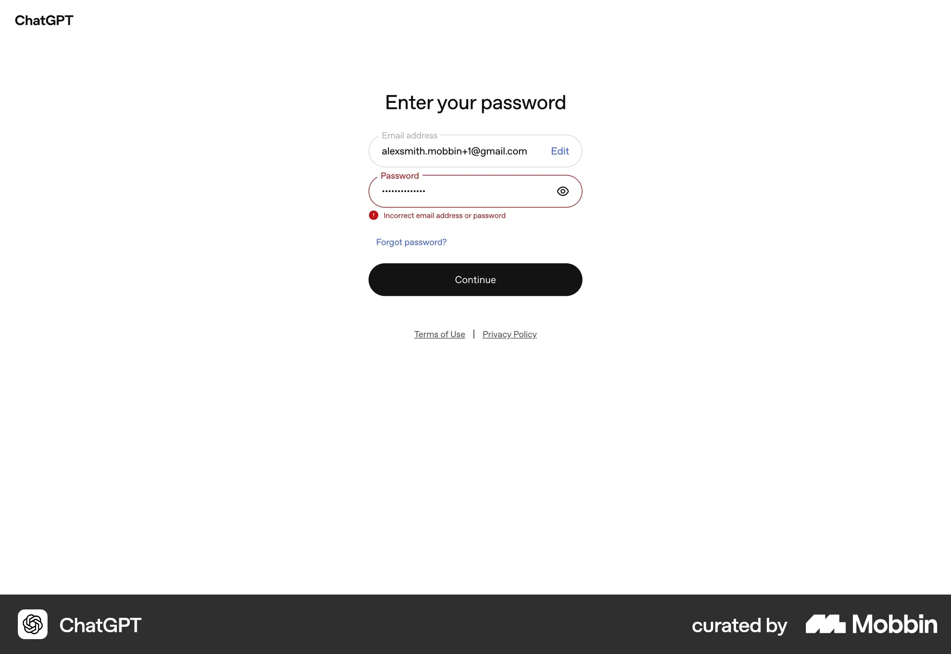 ChatGPT Logging in screen