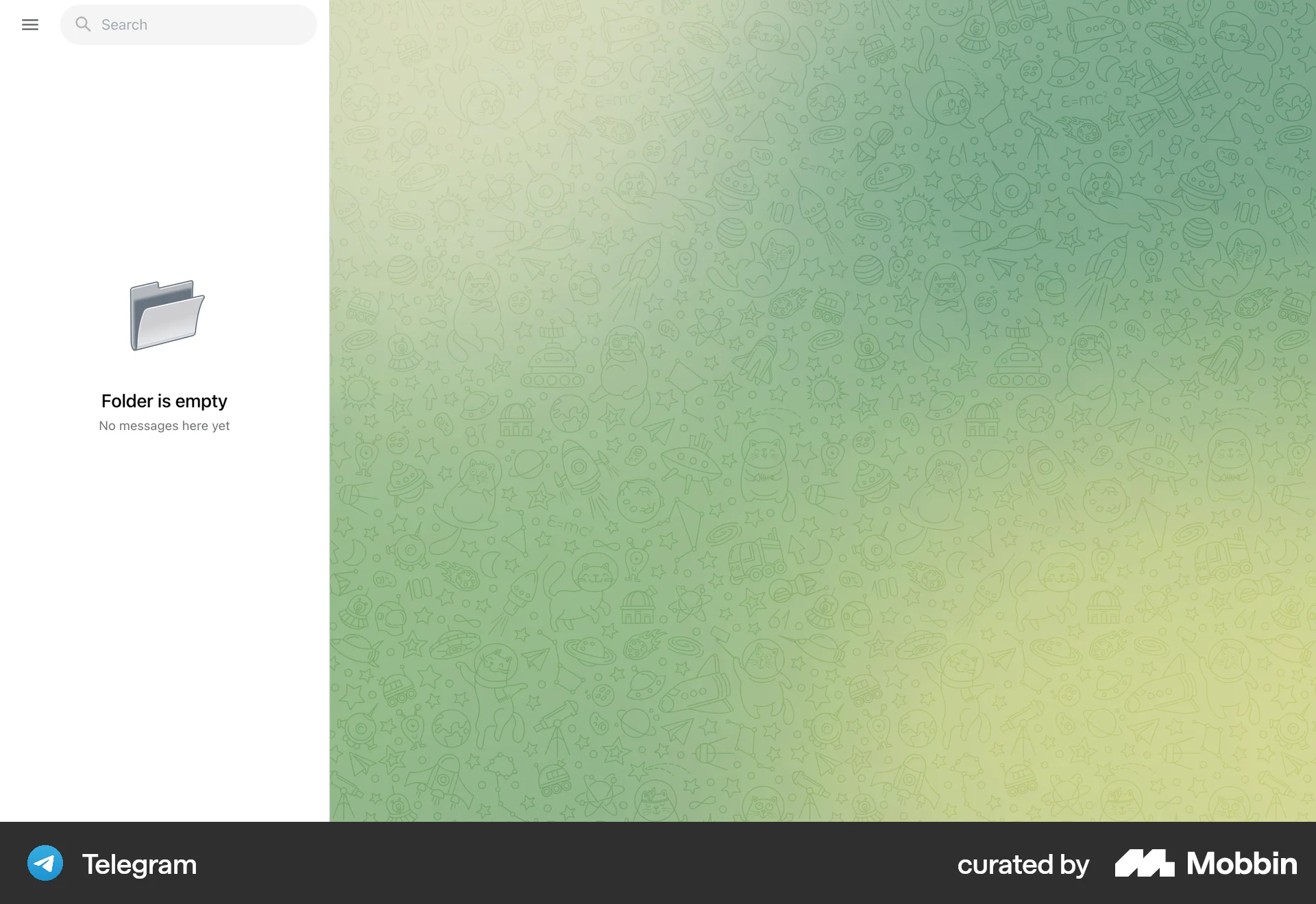 Telegram Web Communication App screen