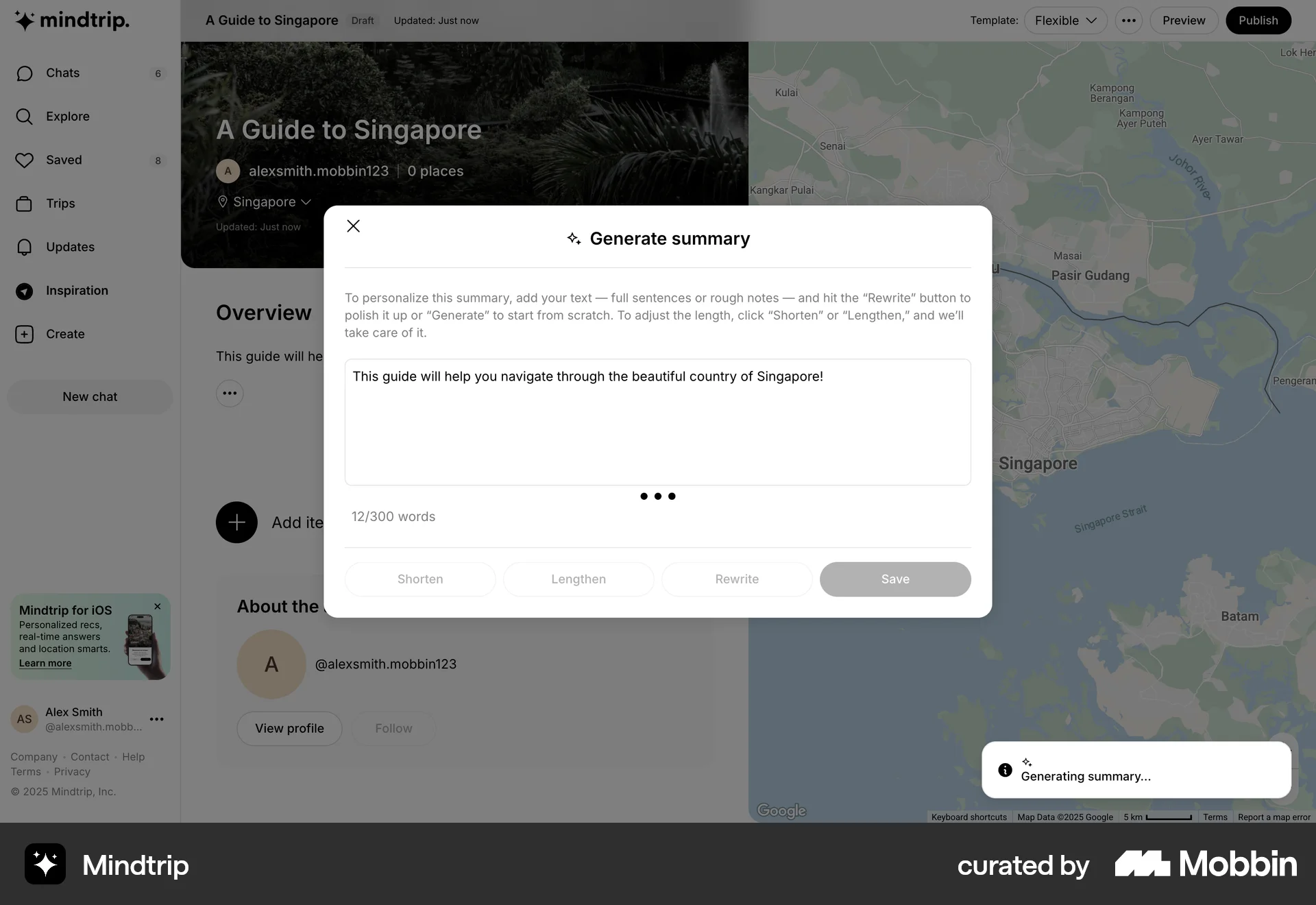 Mindtrip Web Loading screen