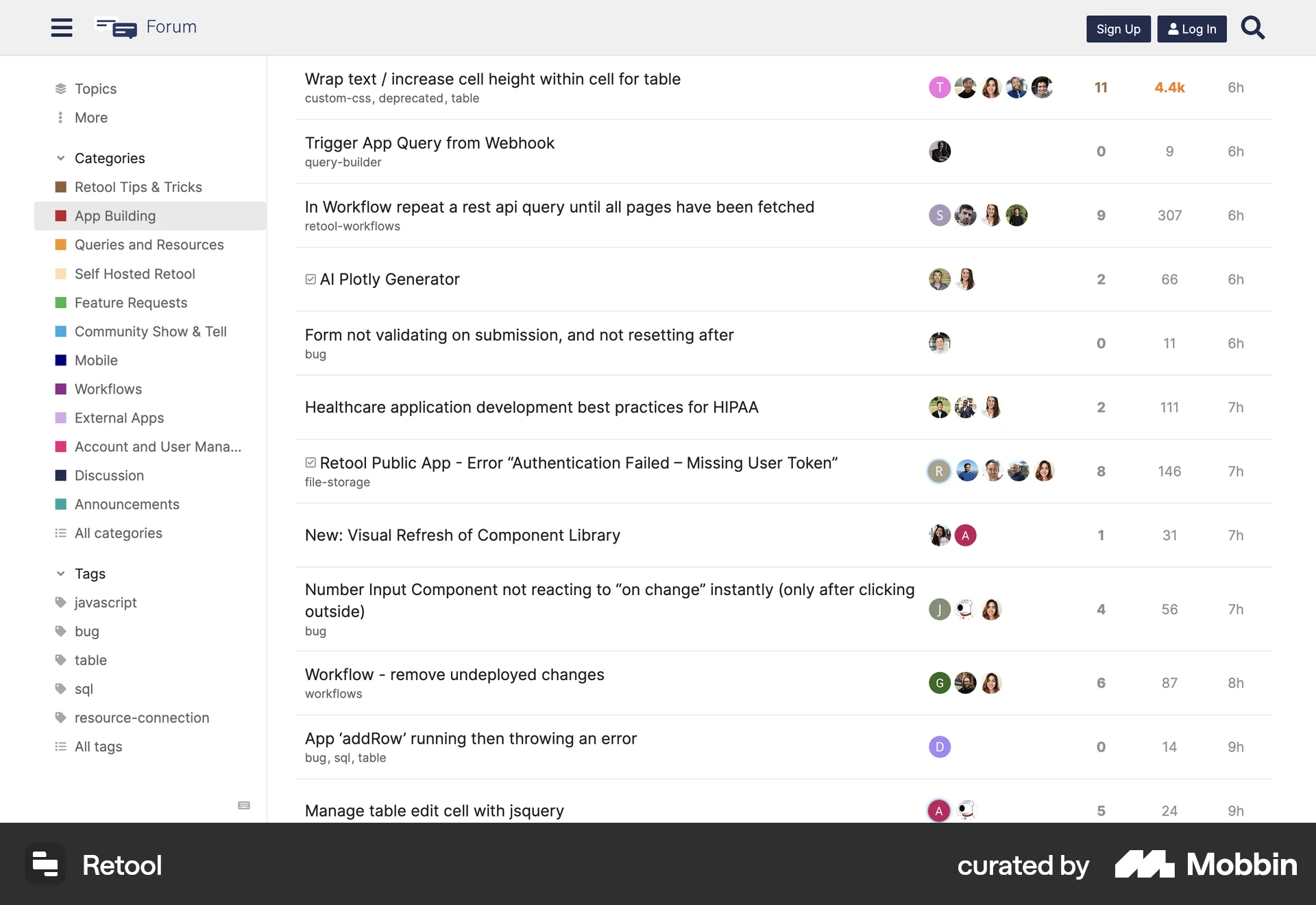 Retool Web screen containing Accordion UI element