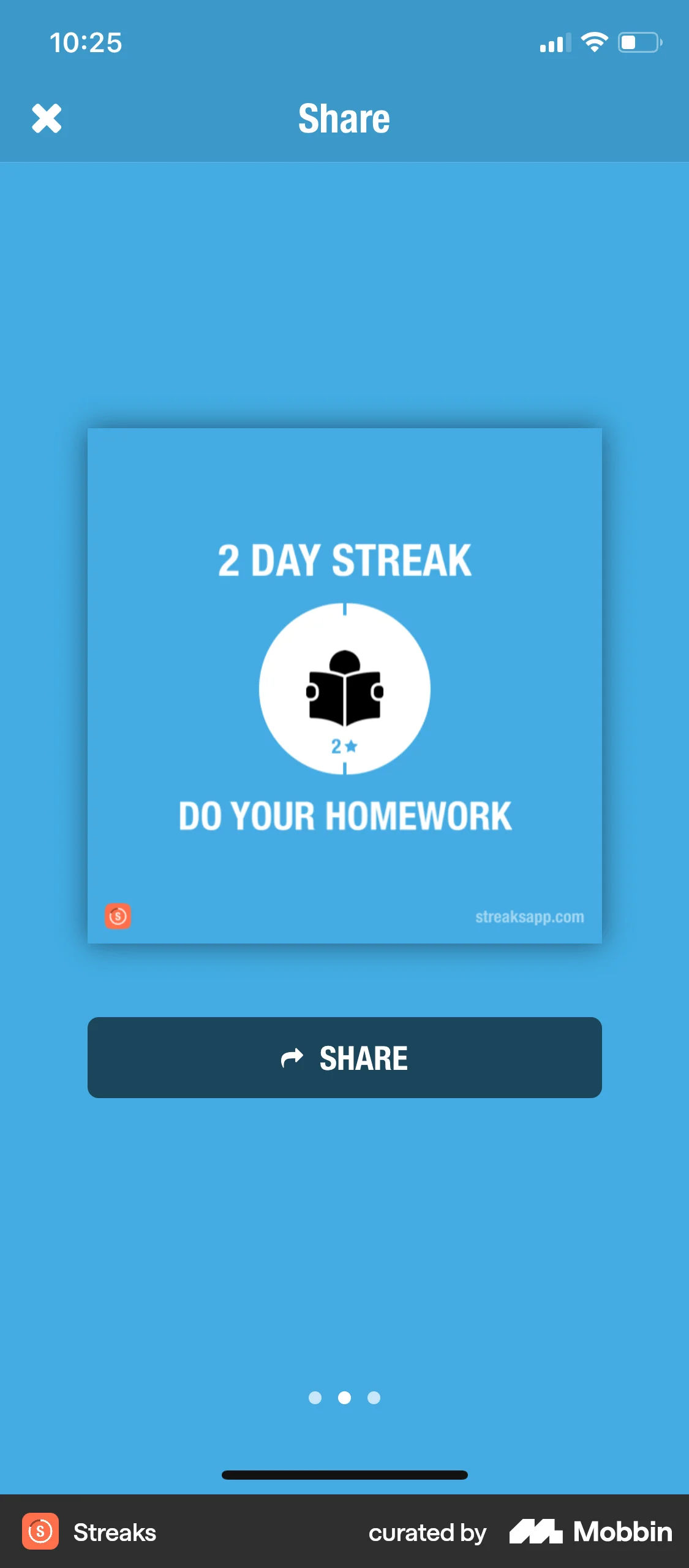 Streaks iOS Achievements & Awards screen