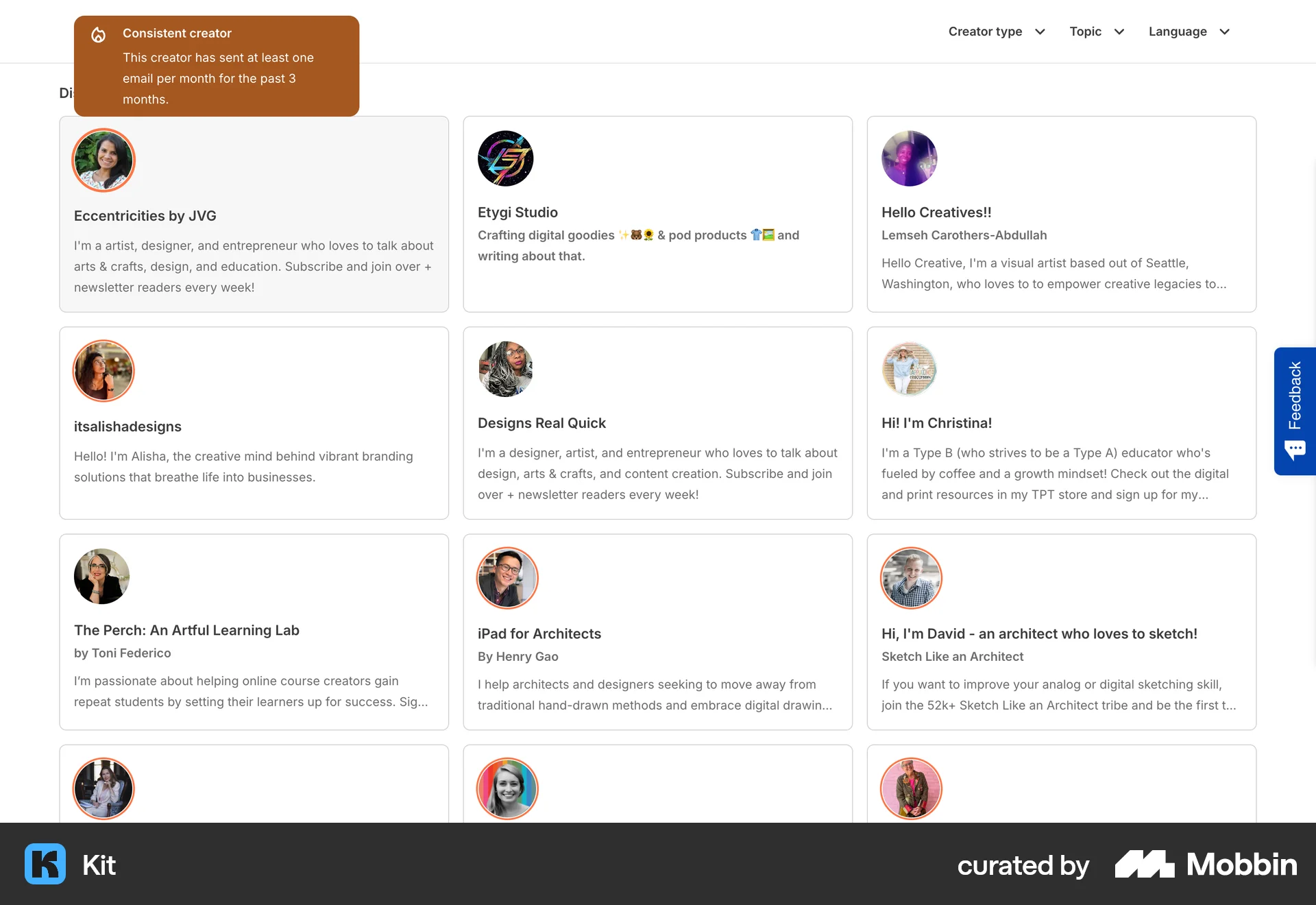 Kit Web screen containing Tooltip UI element