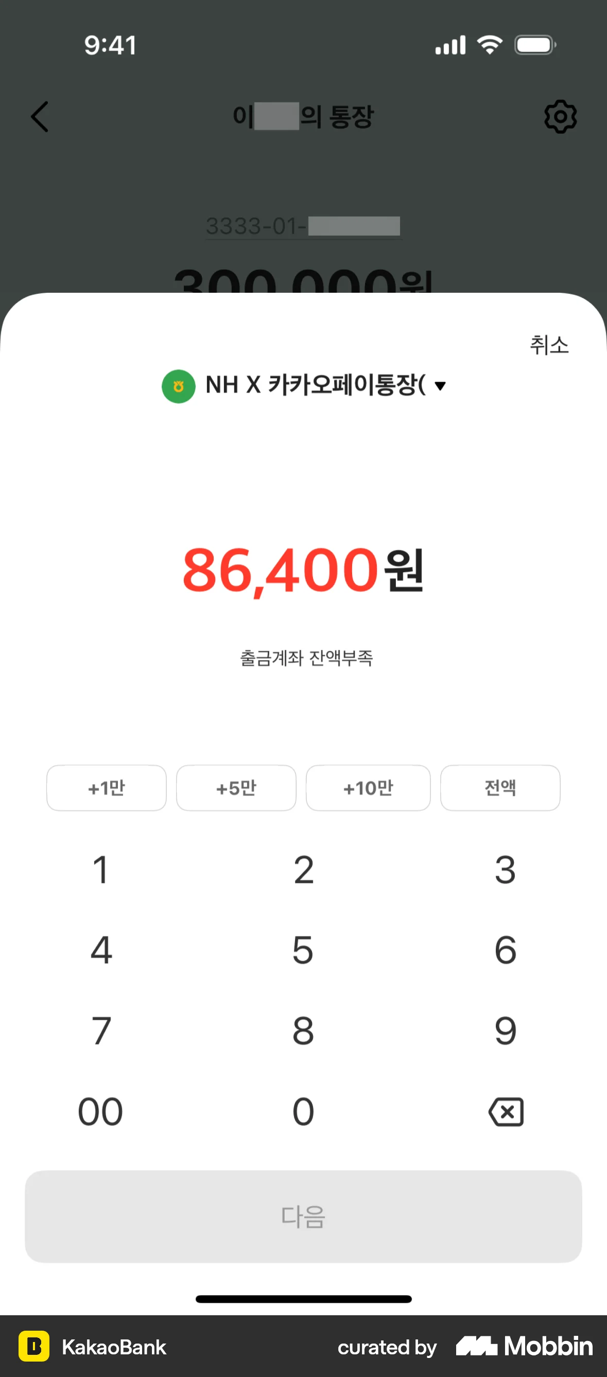 KakaoBank iOS Error screen