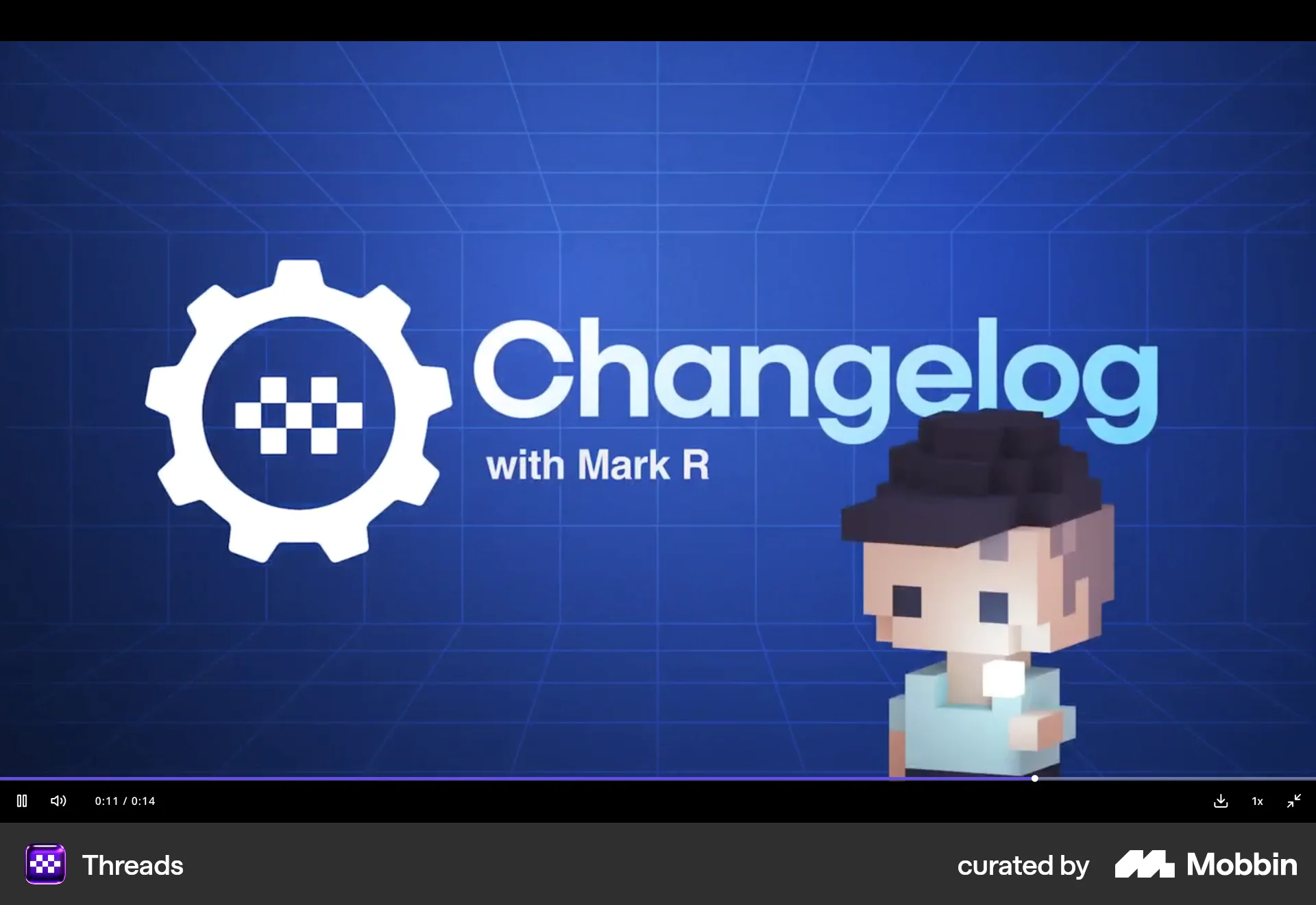 Threads Web Video Player screen