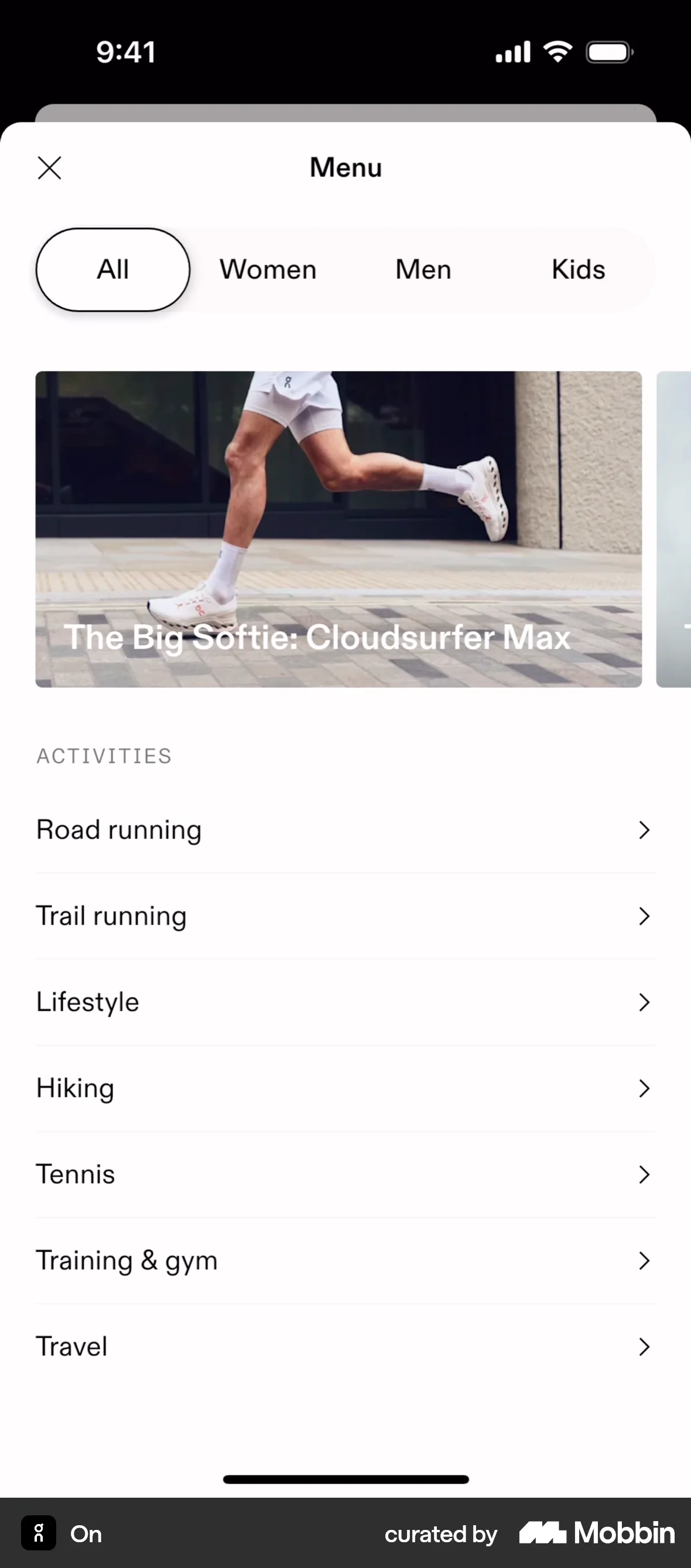 On iOS Browse & Discover screen