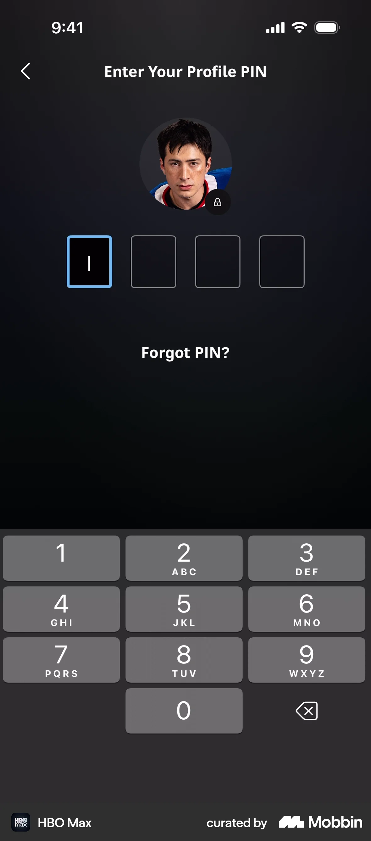 HBO Max Onboarding screen