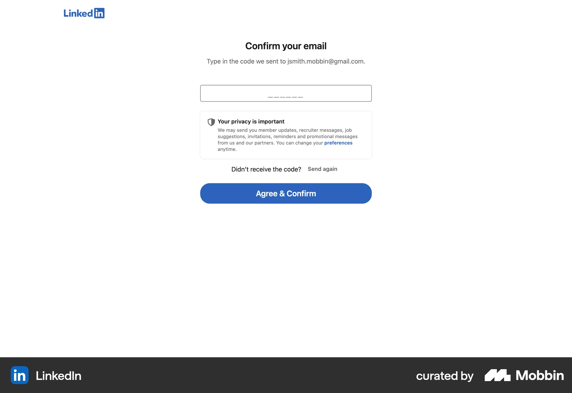 LinkedIn Web Jobs & Recruitment App screen