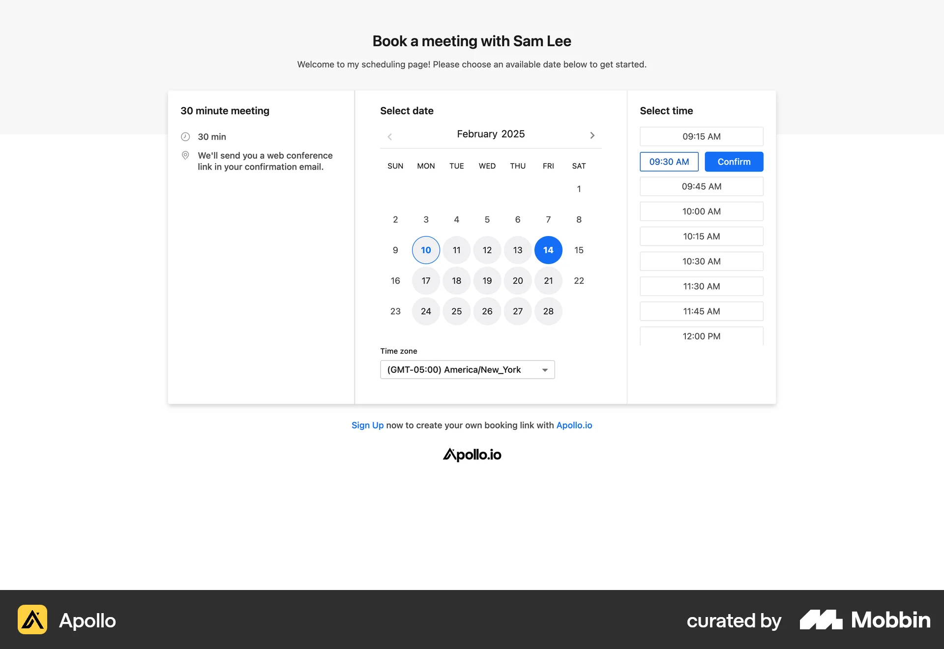 Web Time Picker Design