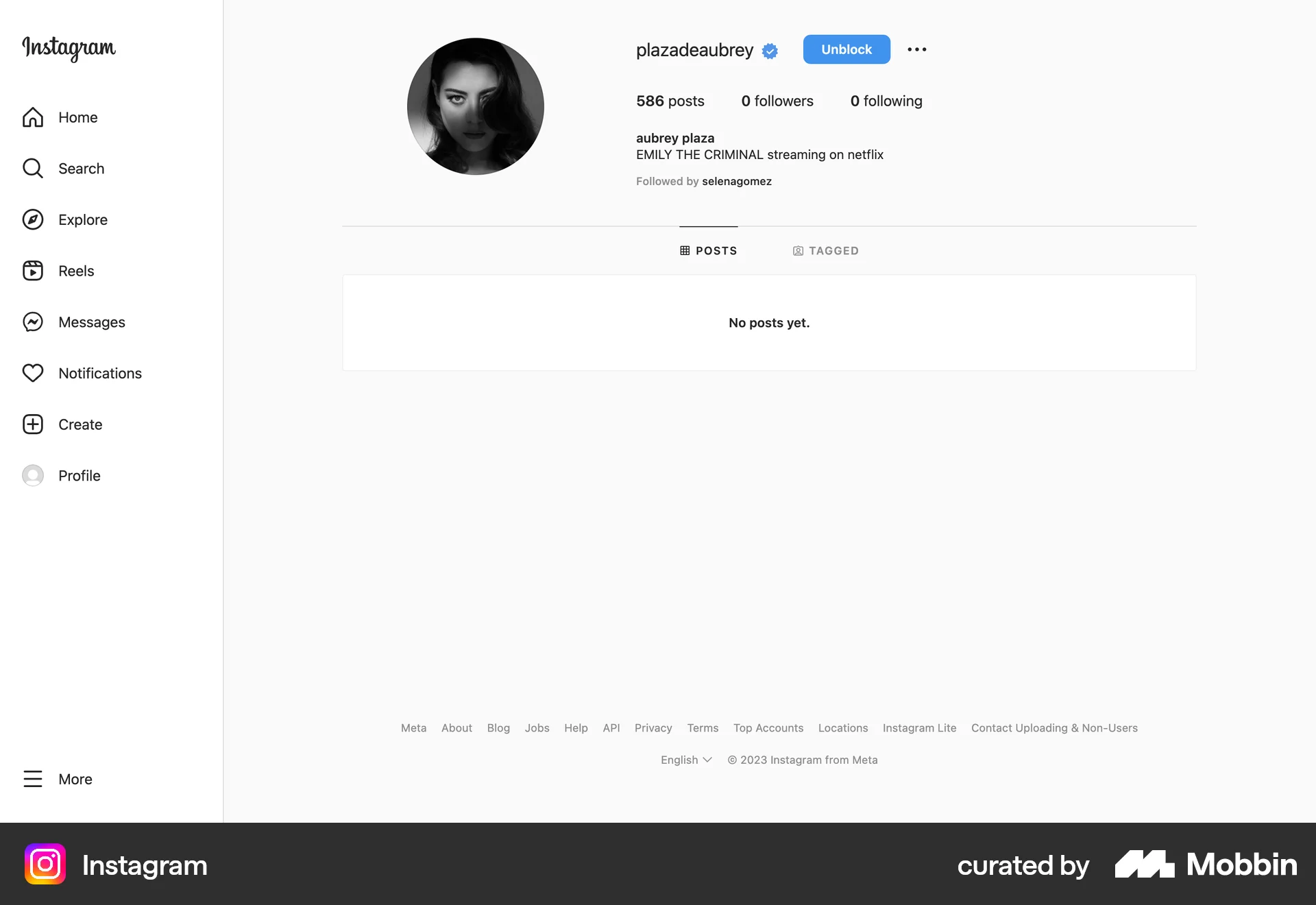 Instagram Web Ban & Block screen