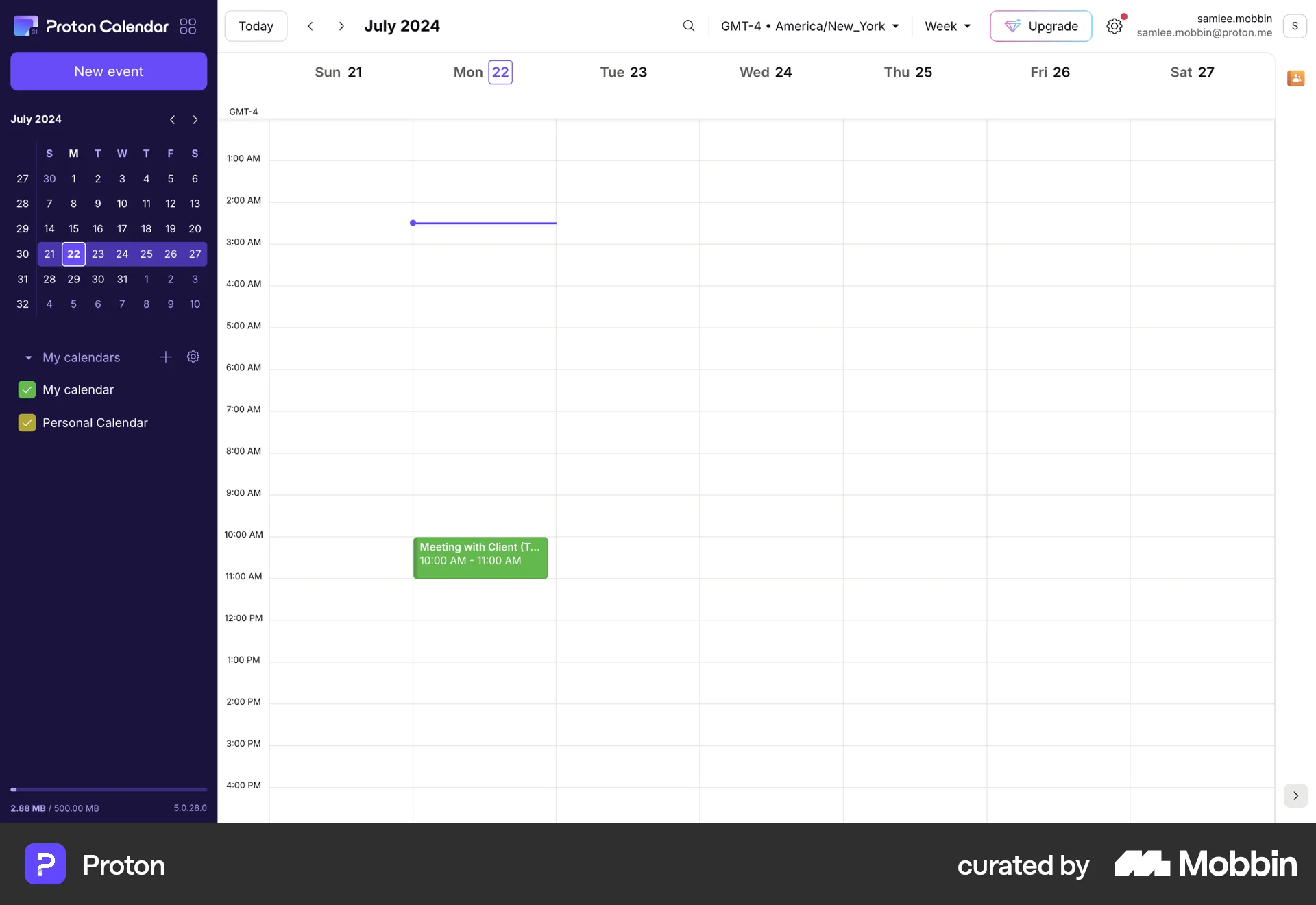 Proton Web screen containing Pagination UI element