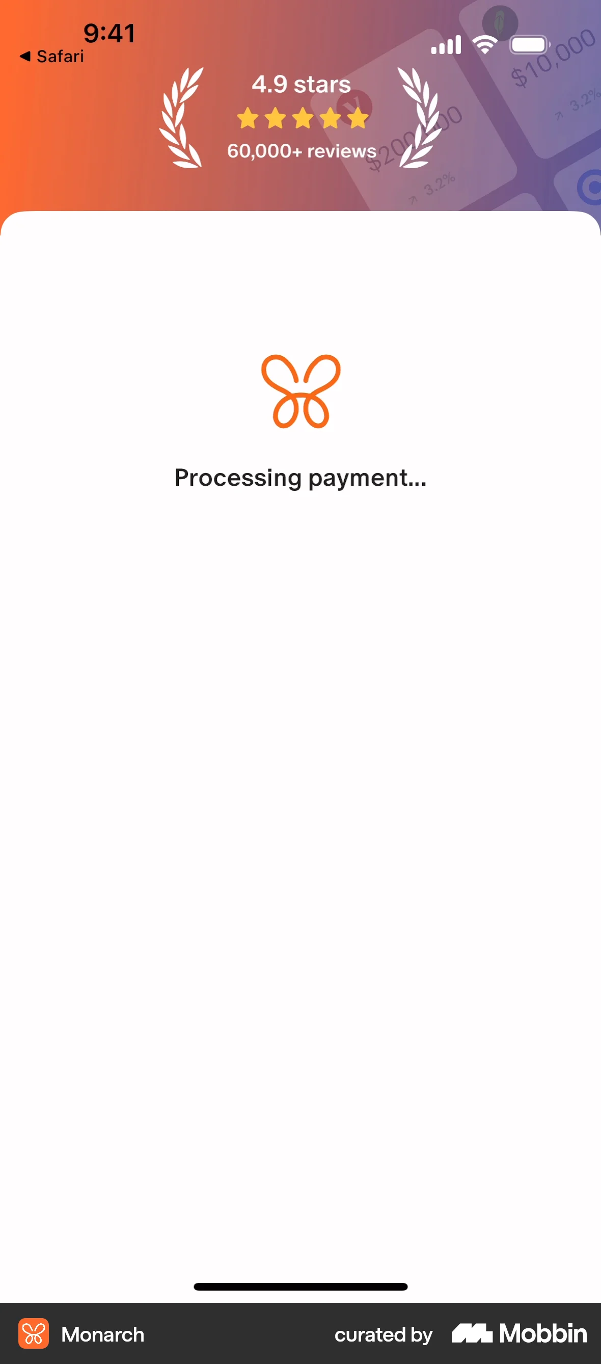 Monarch iOS Loading screen