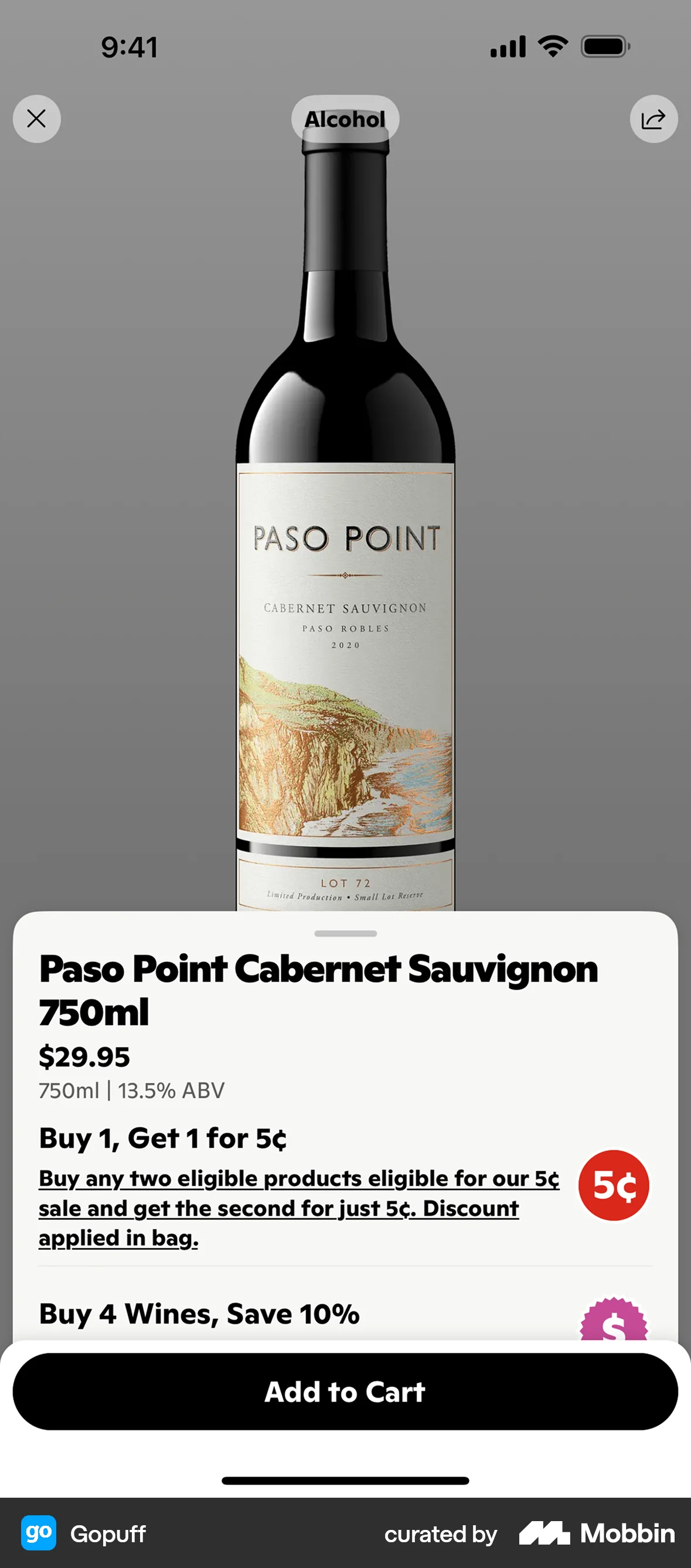 Gopuff iOS screen containing Photo UI element