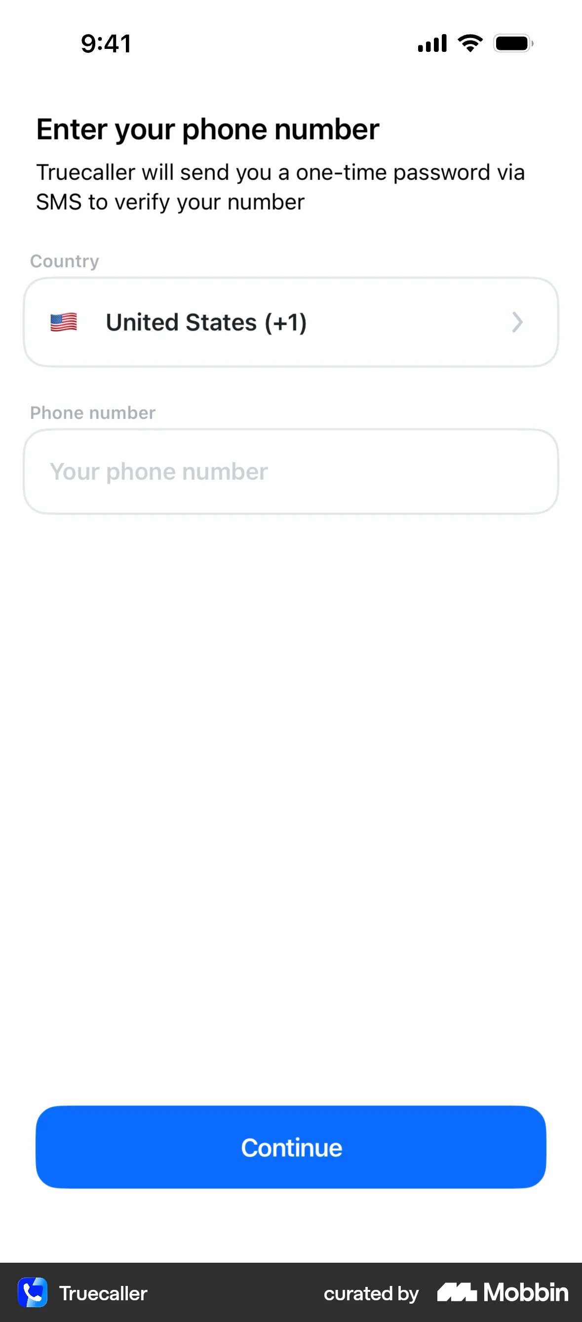 Truecaller Onboarding screen