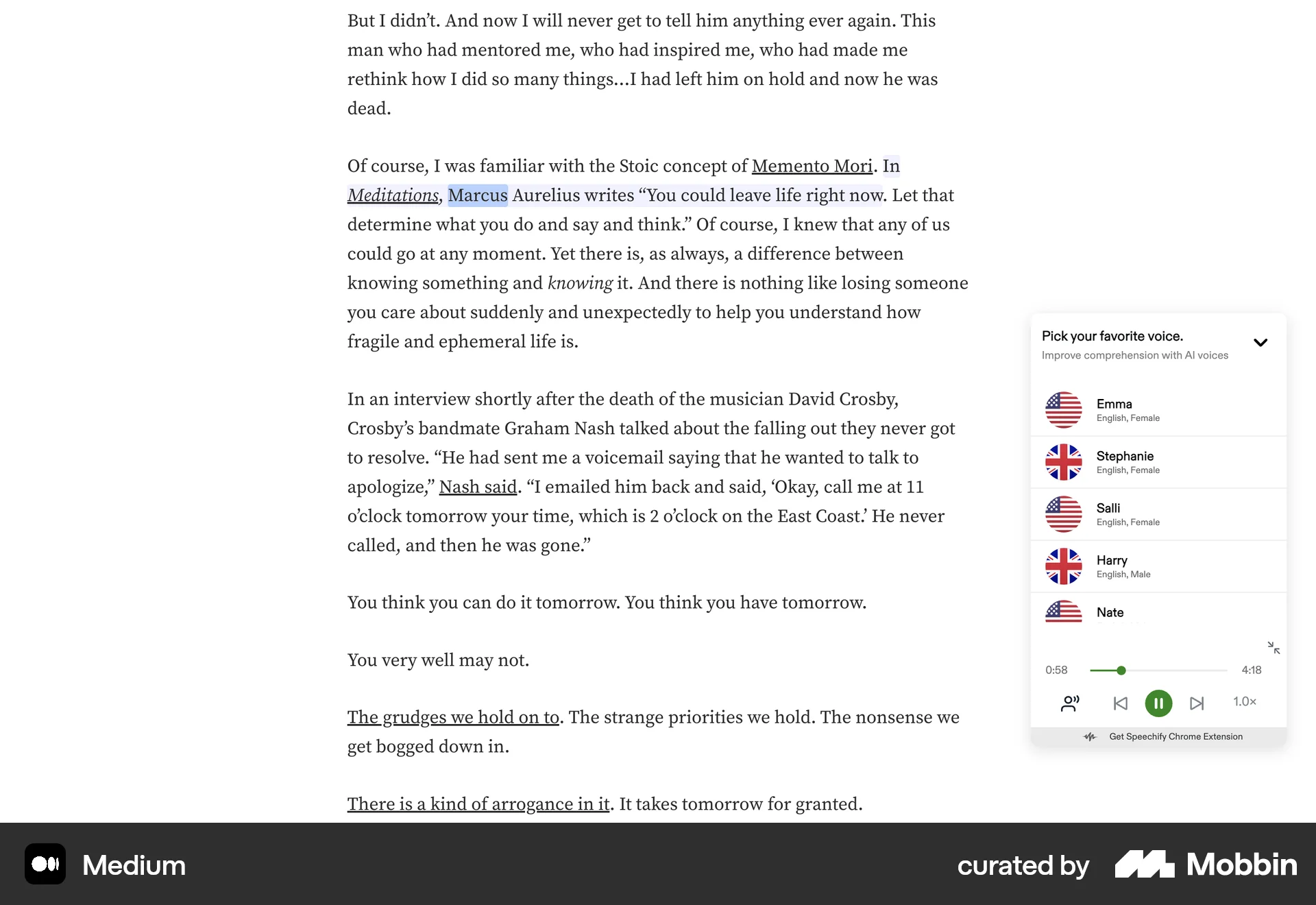 Medium Web Set screen