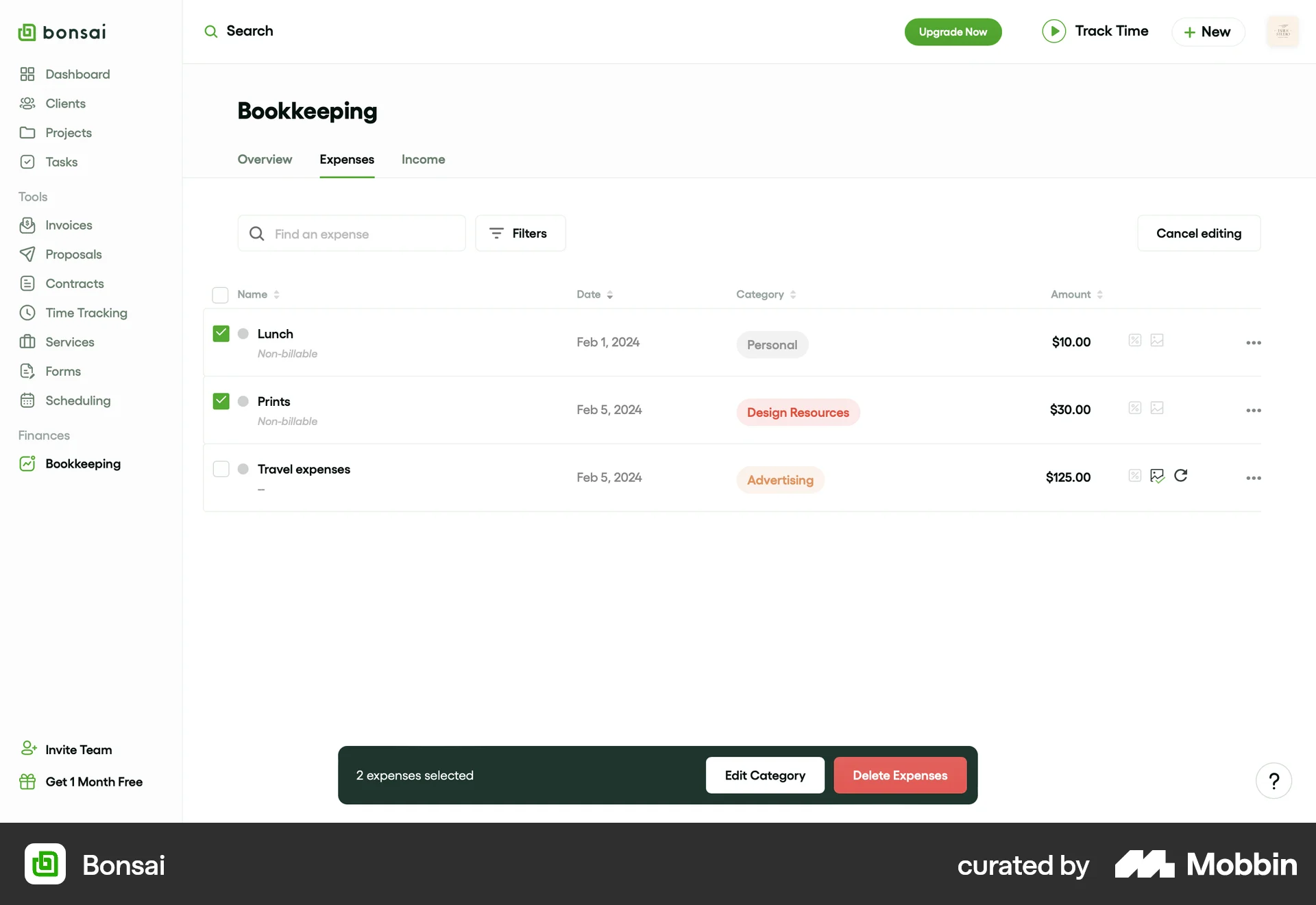 Bonsai Web screen containing Checkbox UI element