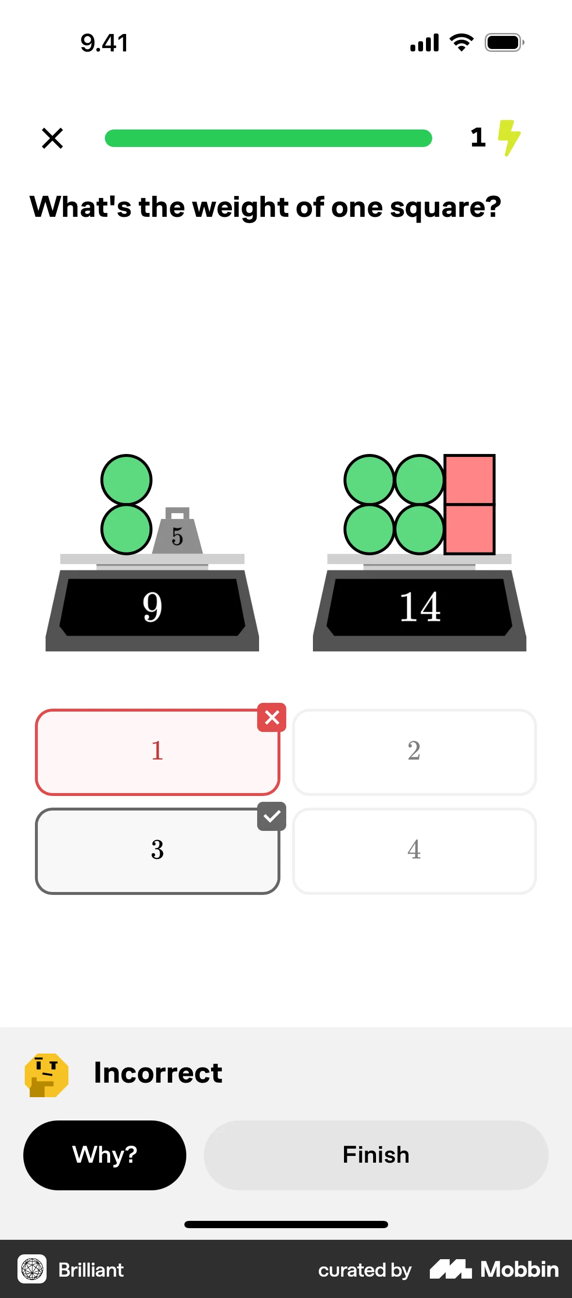 Brilliant iOS Game UI screen
