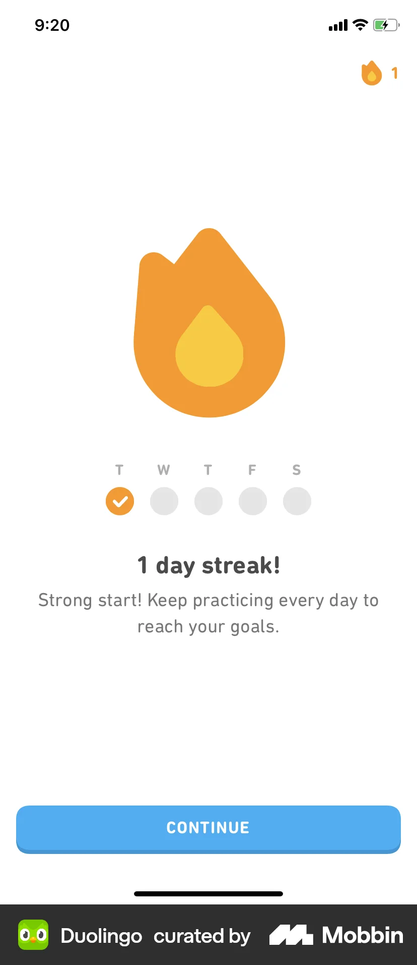 Duolingo iOS Achievements & Awards screen