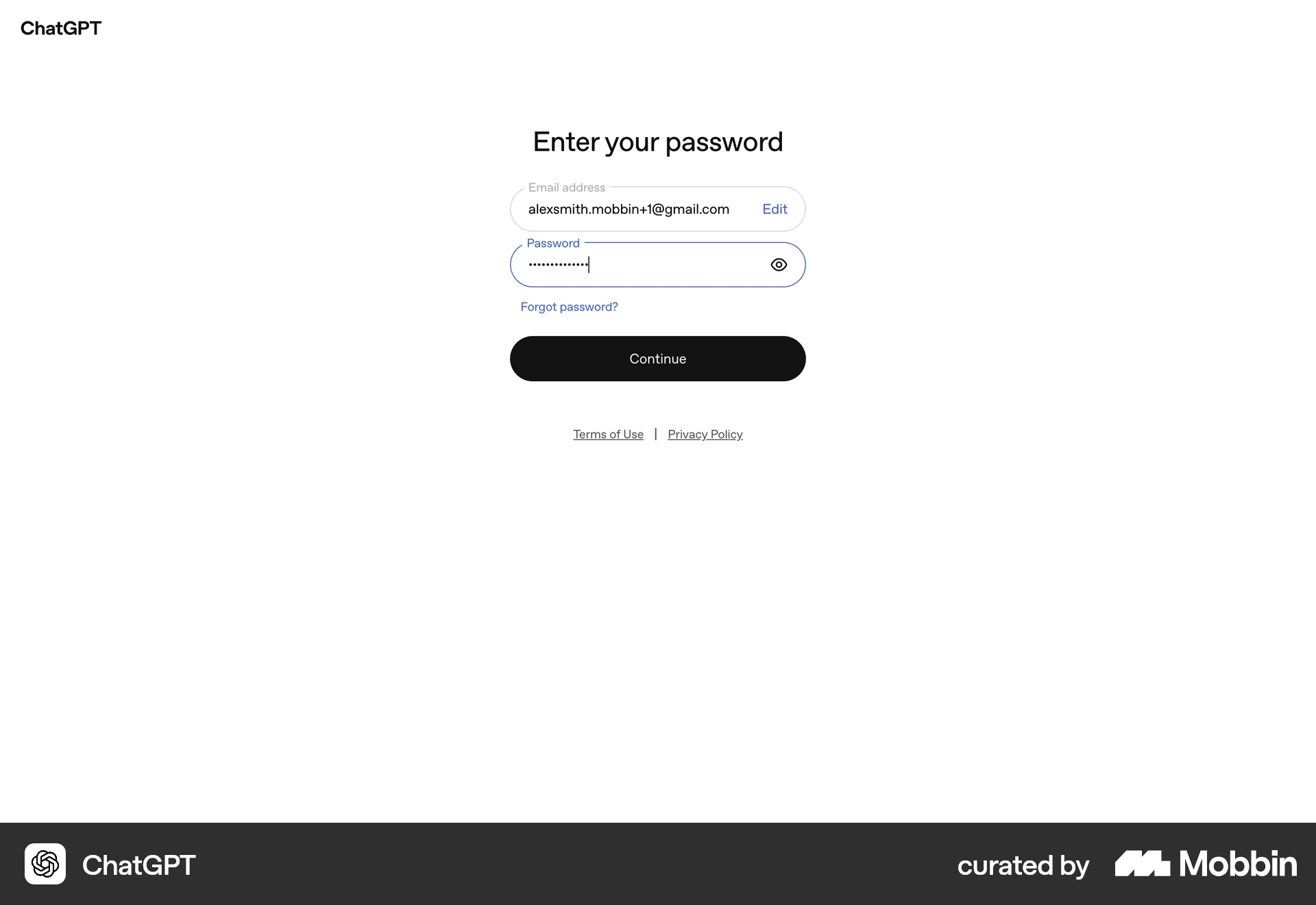 ChatGPT Logging in screen
