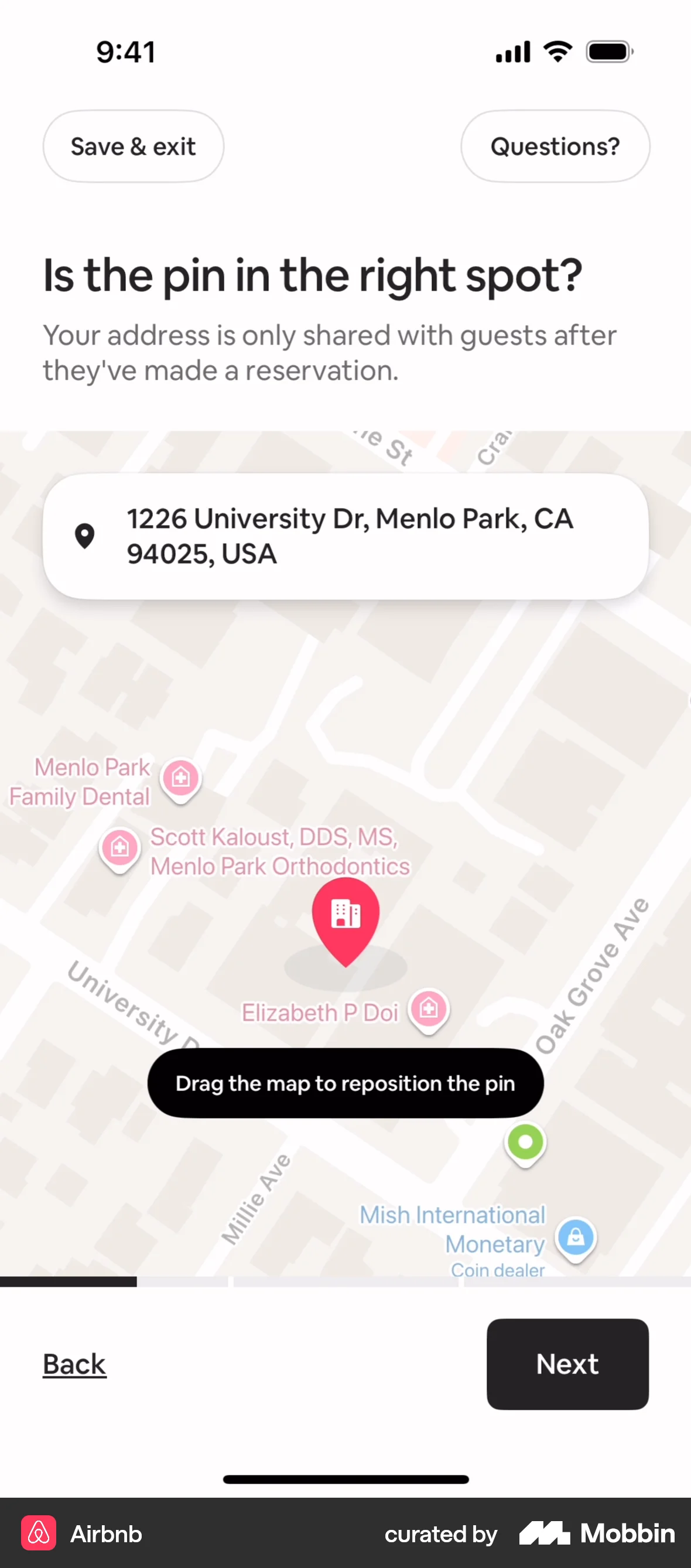 Airbnb iOS Real Estate App screen