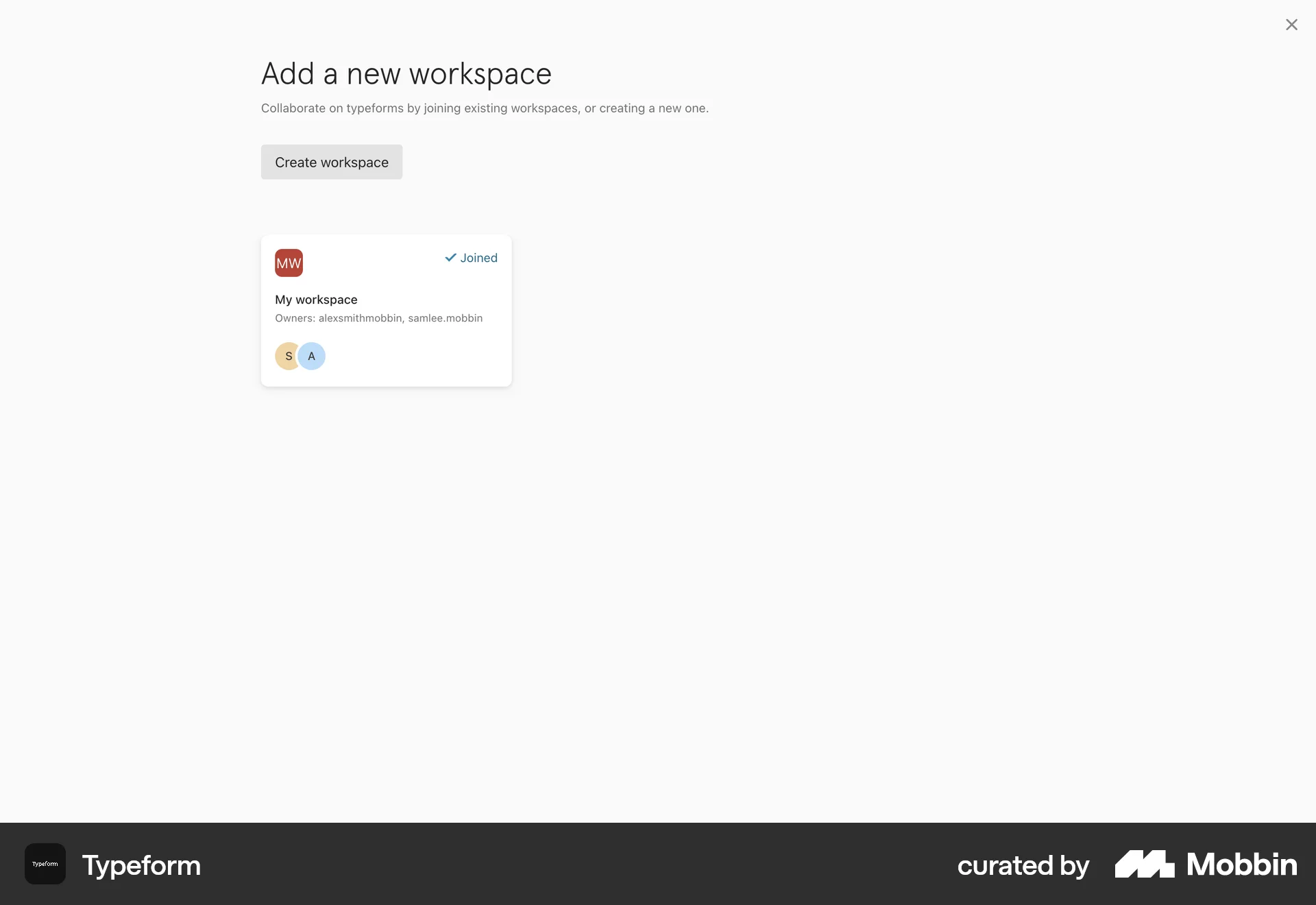 Typeform Web Bookmarks & Collections screen