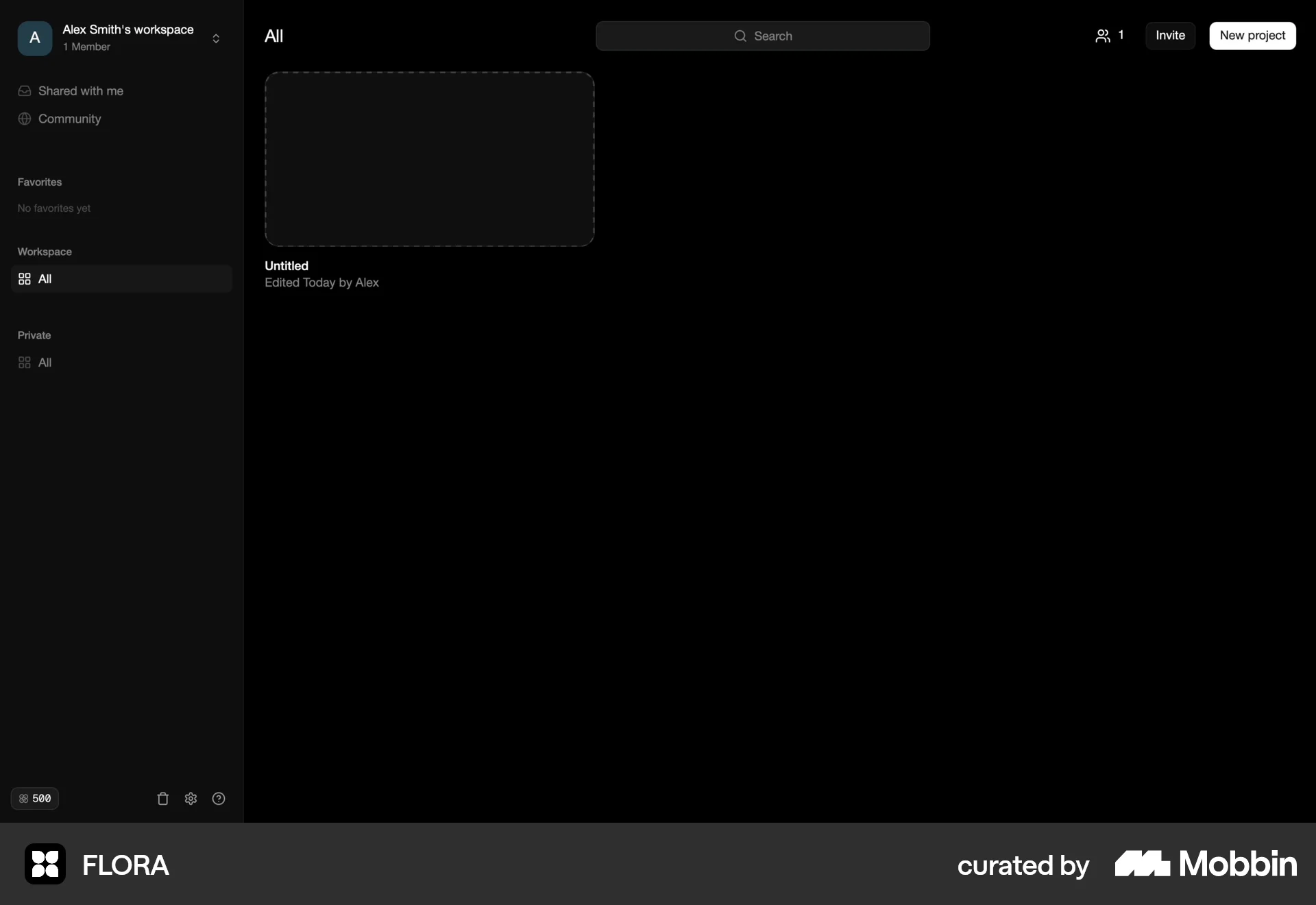 FLORA Web Graphics & Design App screen