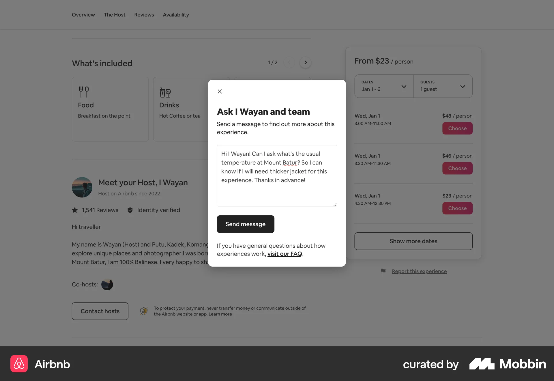Airbnb Web Emails & Messages screen