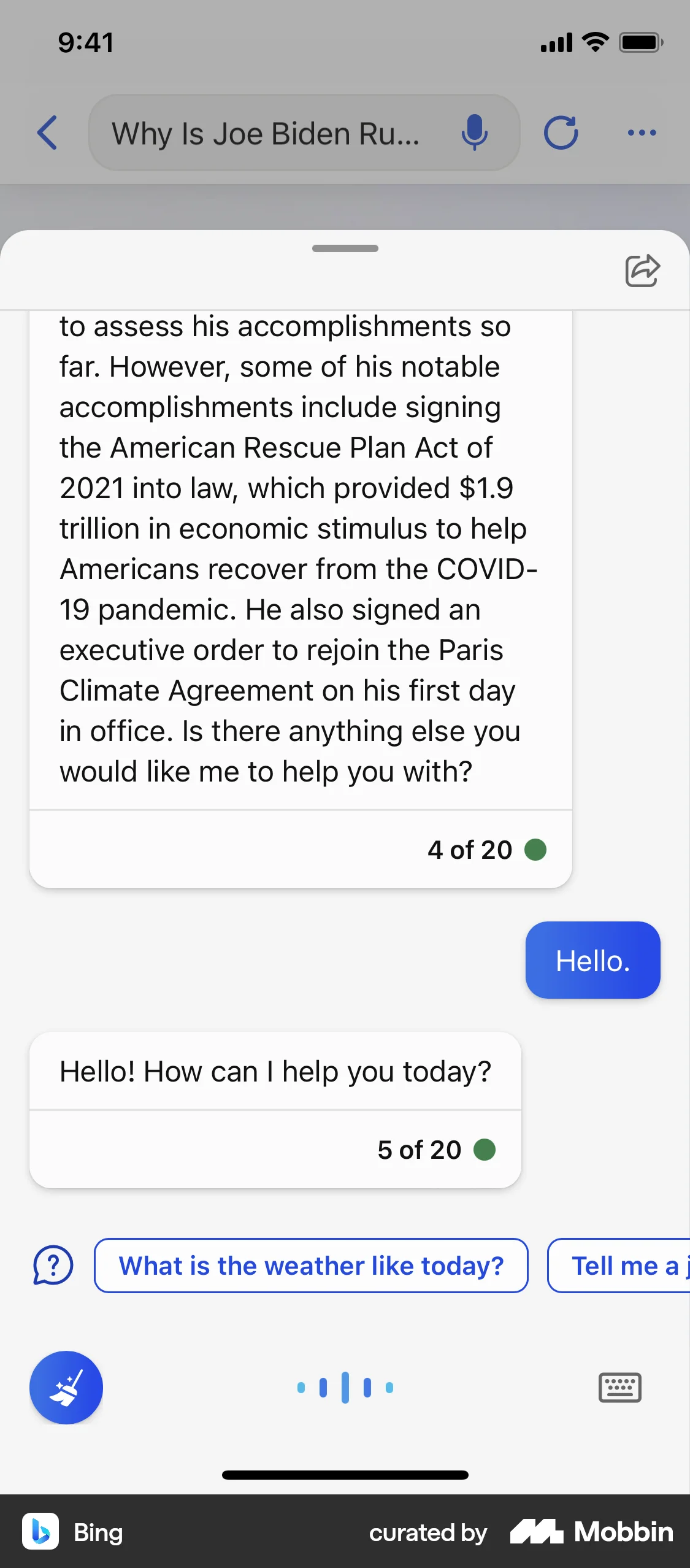 Bing iOS Audio & Video Recorder screen