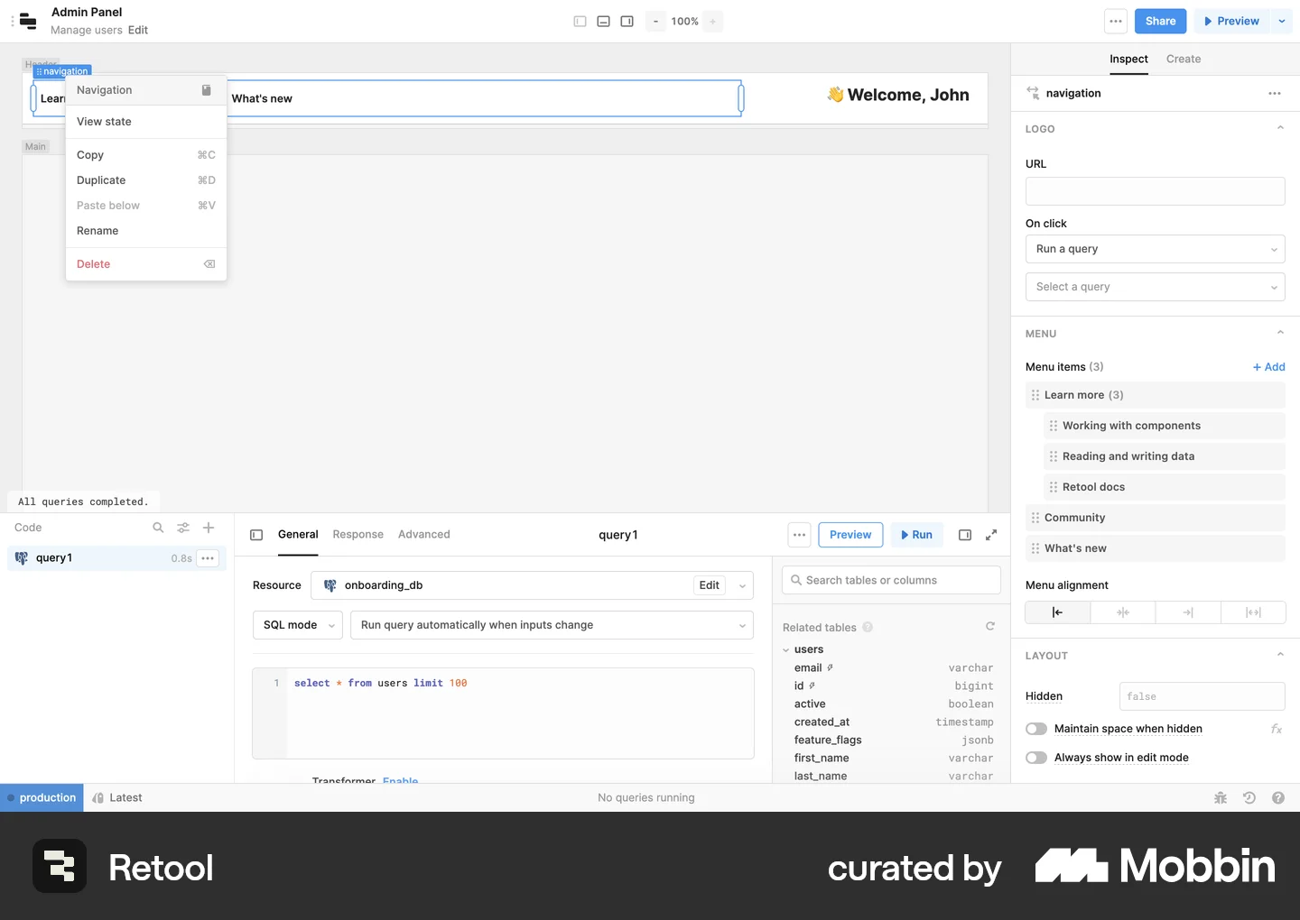 Context Menu UI Design Examples for Web