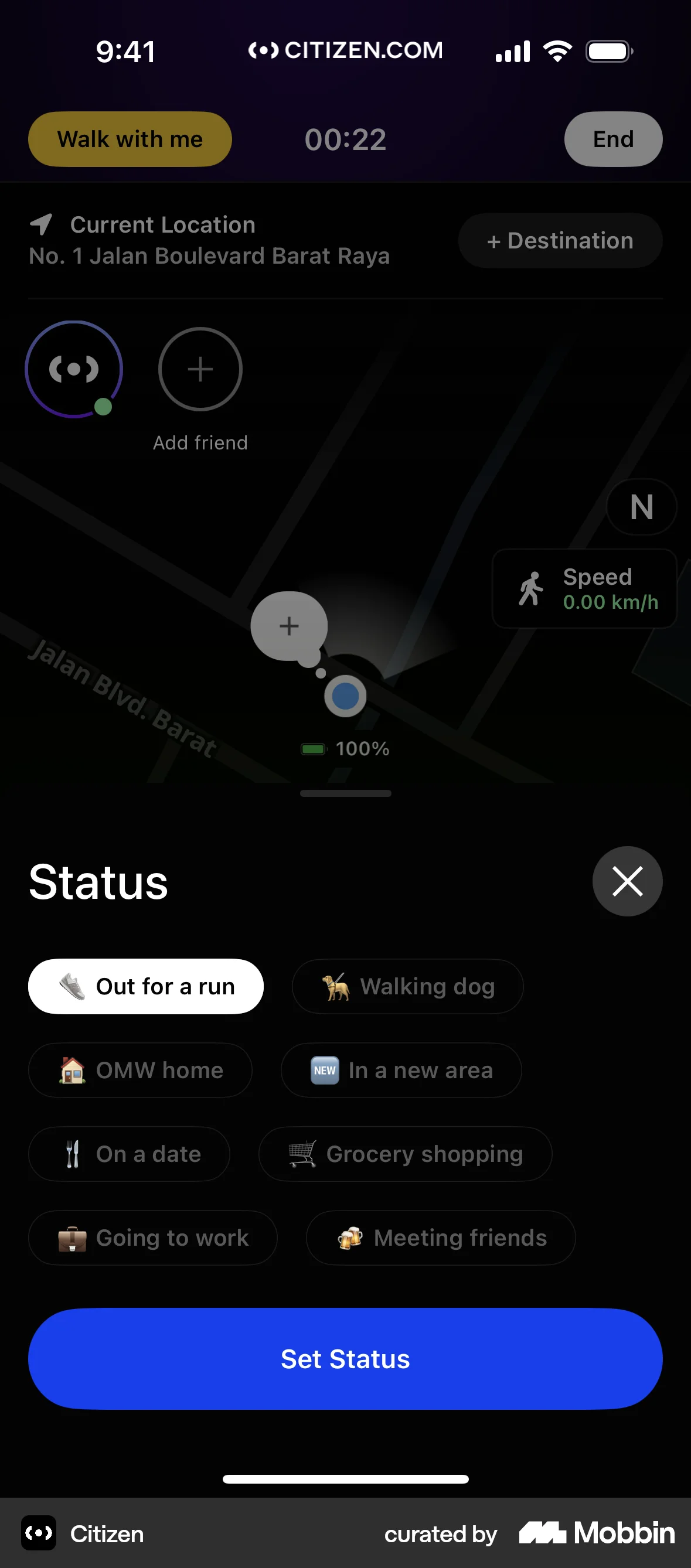 Citizen iOS screen containing Chip UI element