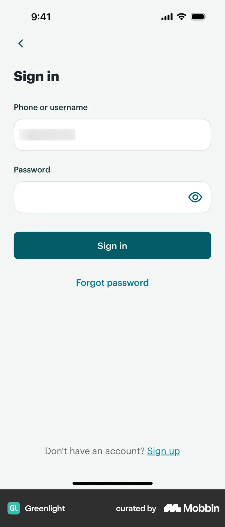 Ios Login Forms Mobile App Login Screen Examples