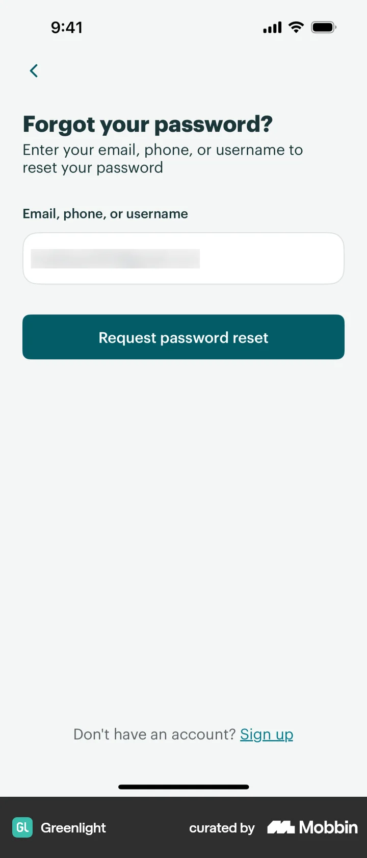 Forgotten Password Interface Forgot Password UI Design Inspirations for Mobile