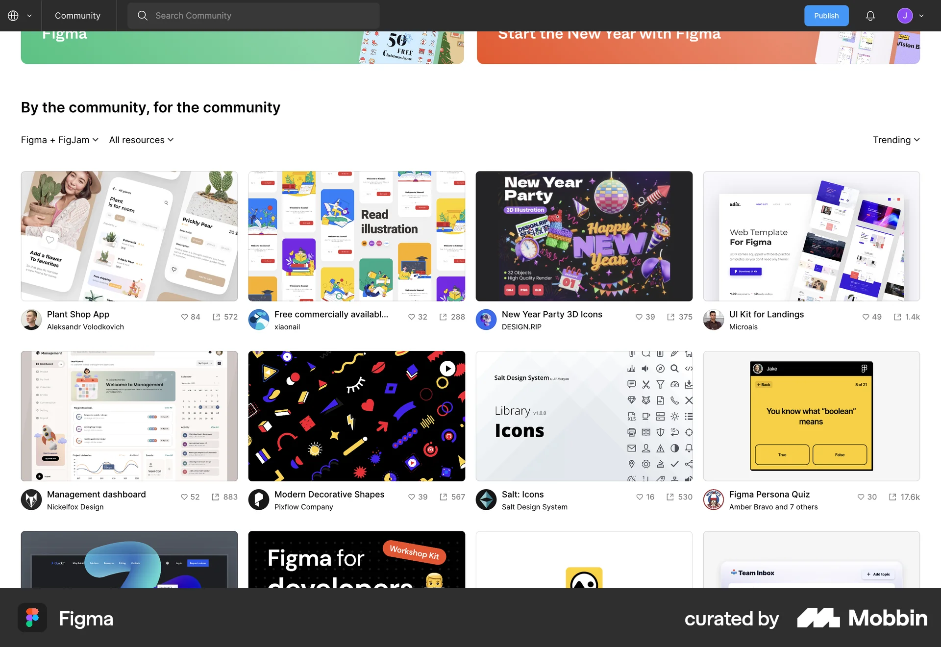 Figma Web Browse & Discover screen
