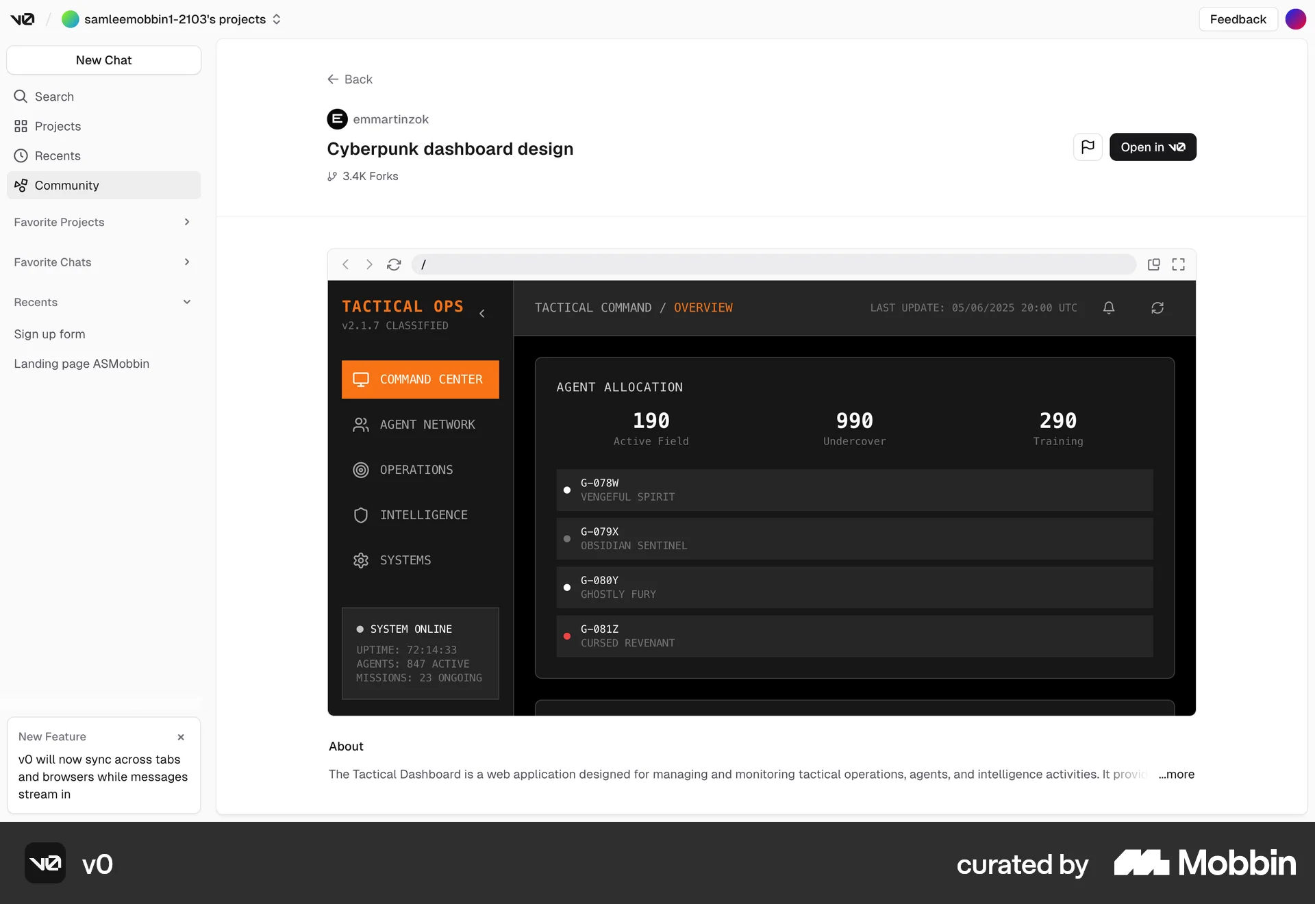 v0 Web Other Content screen