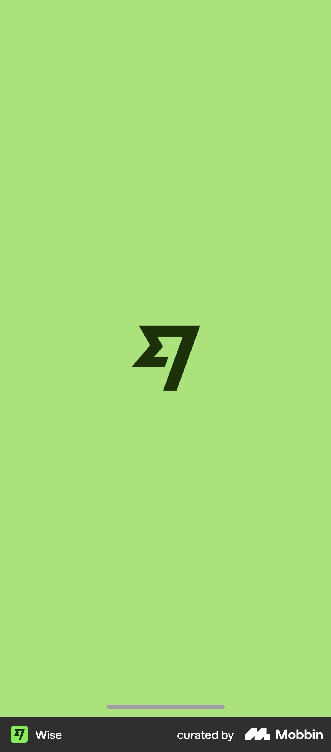 Wise iOS Splash Screen screen