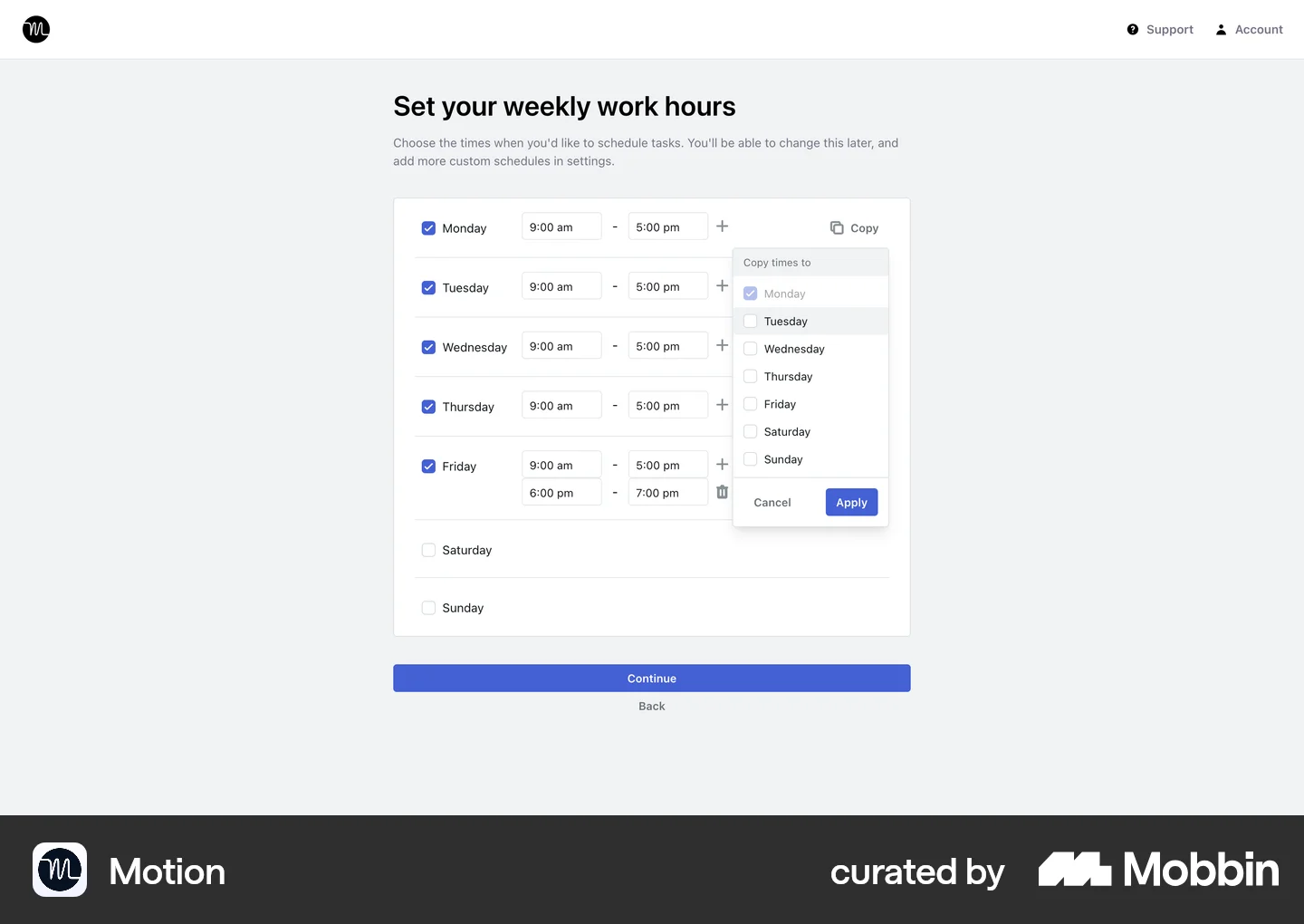 Time Tracker UI Design Examples