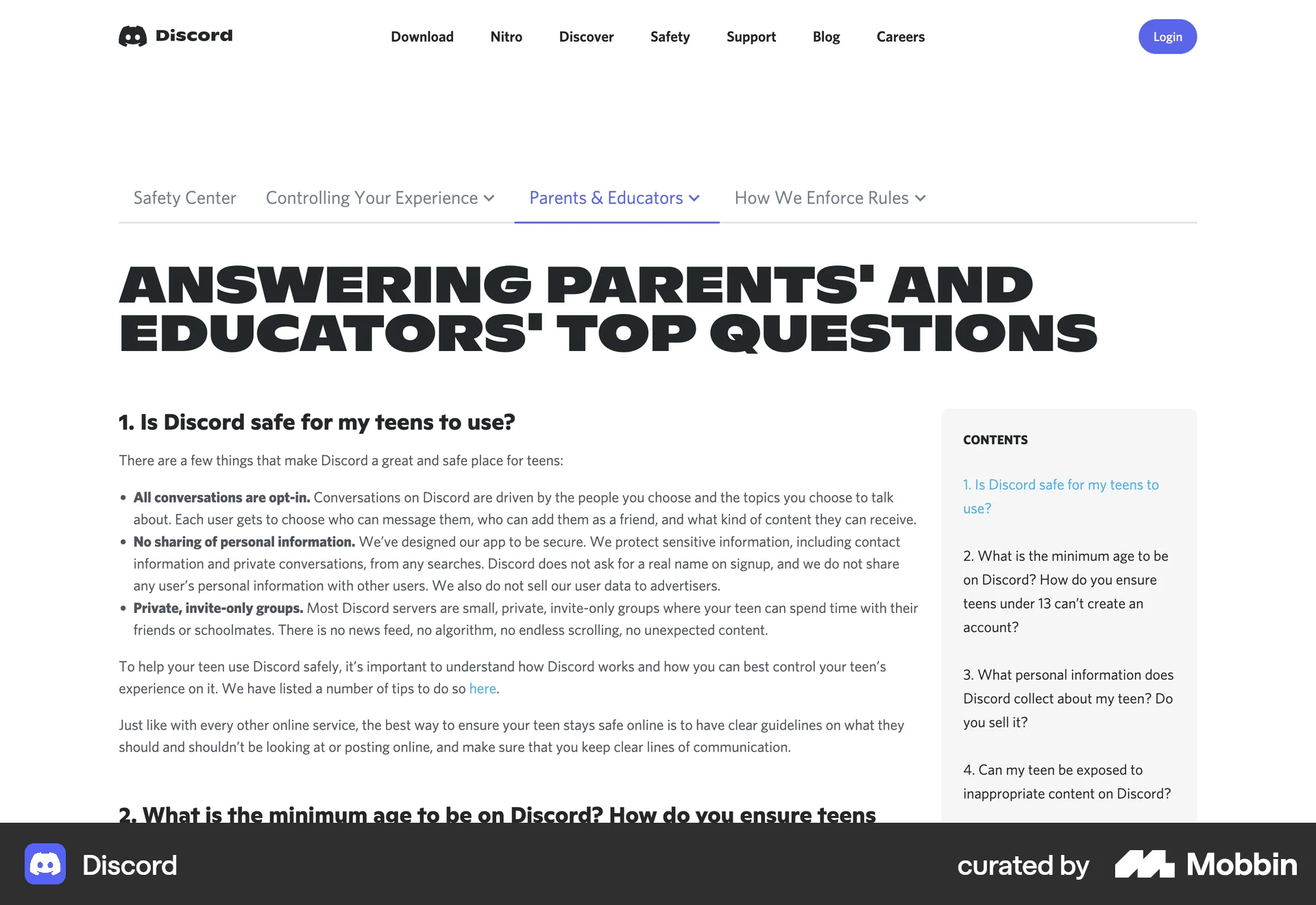 Discord Web Other Content screen