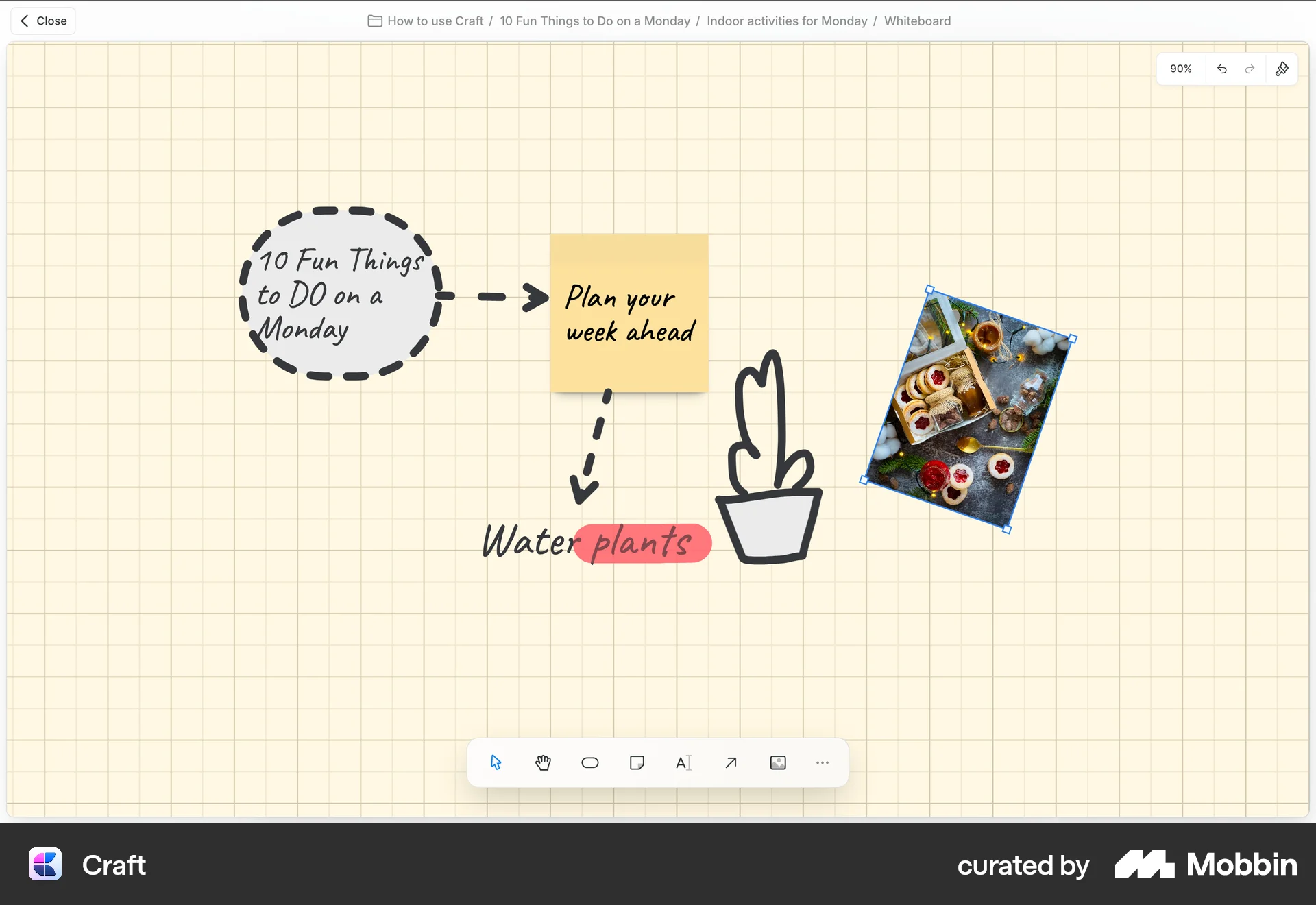 Craft Web Draw & Annotate screen