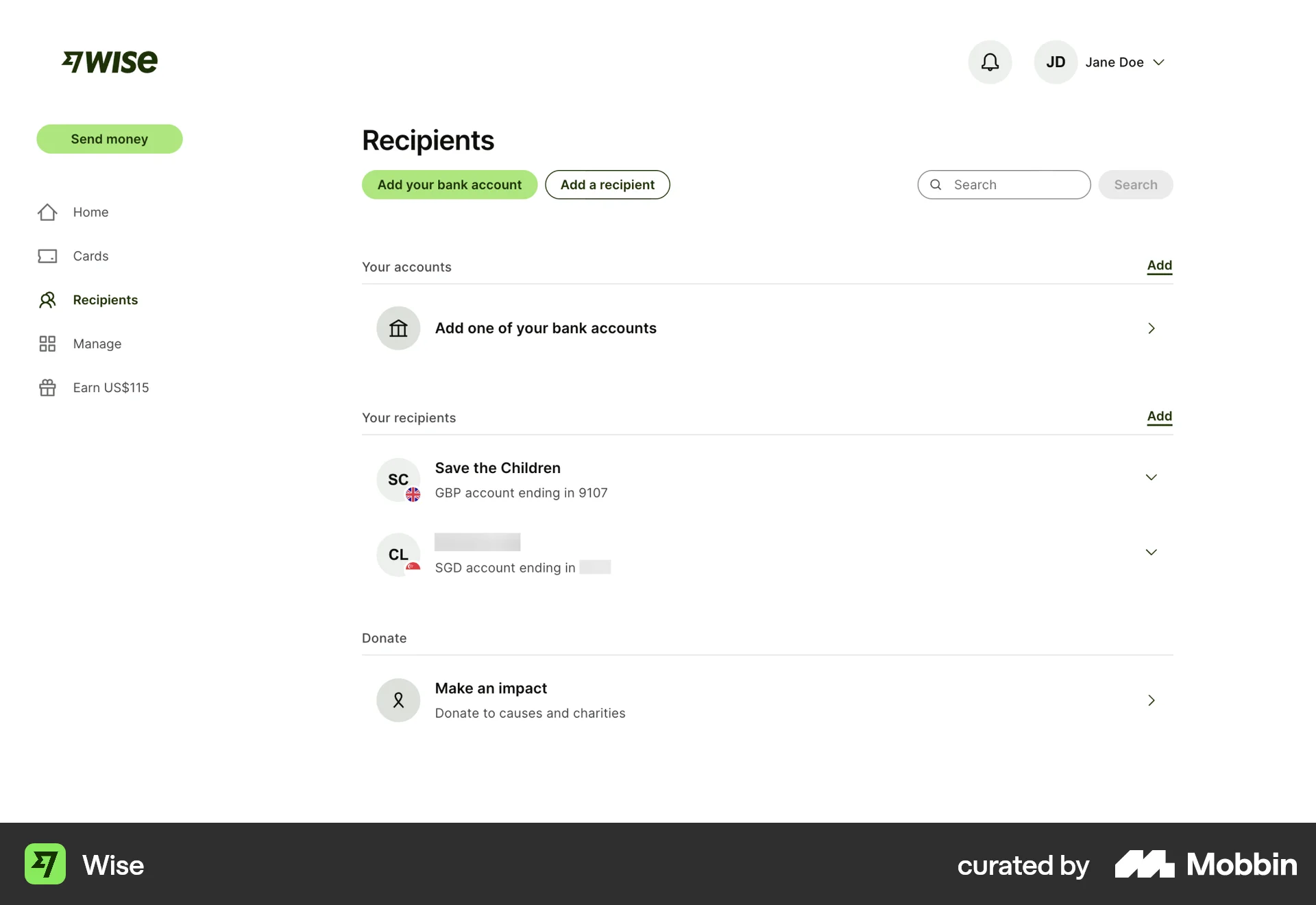 Wise Web Misc screen