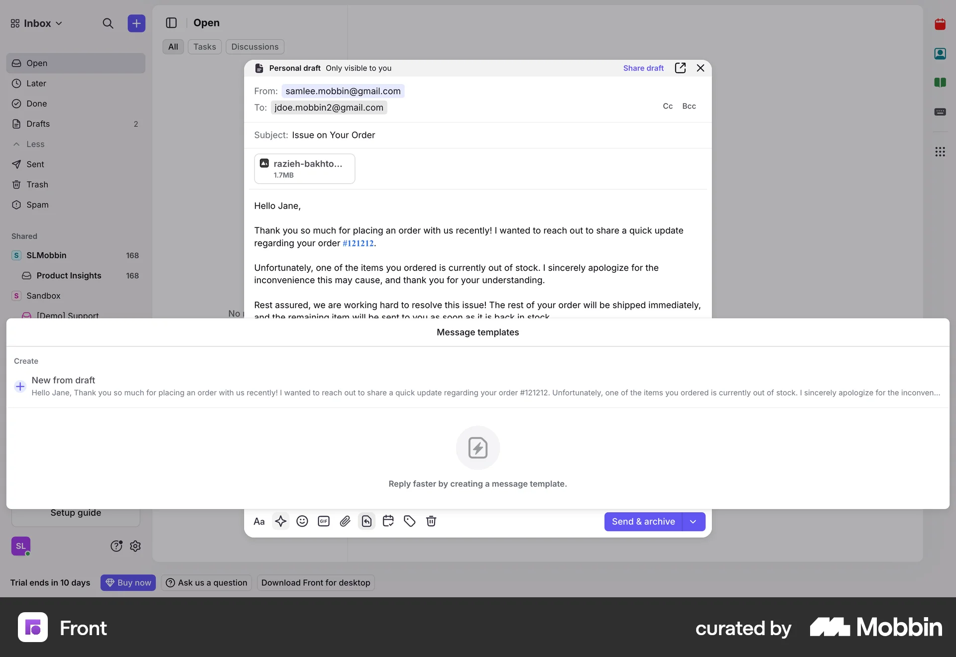 Front Web Empty State screen