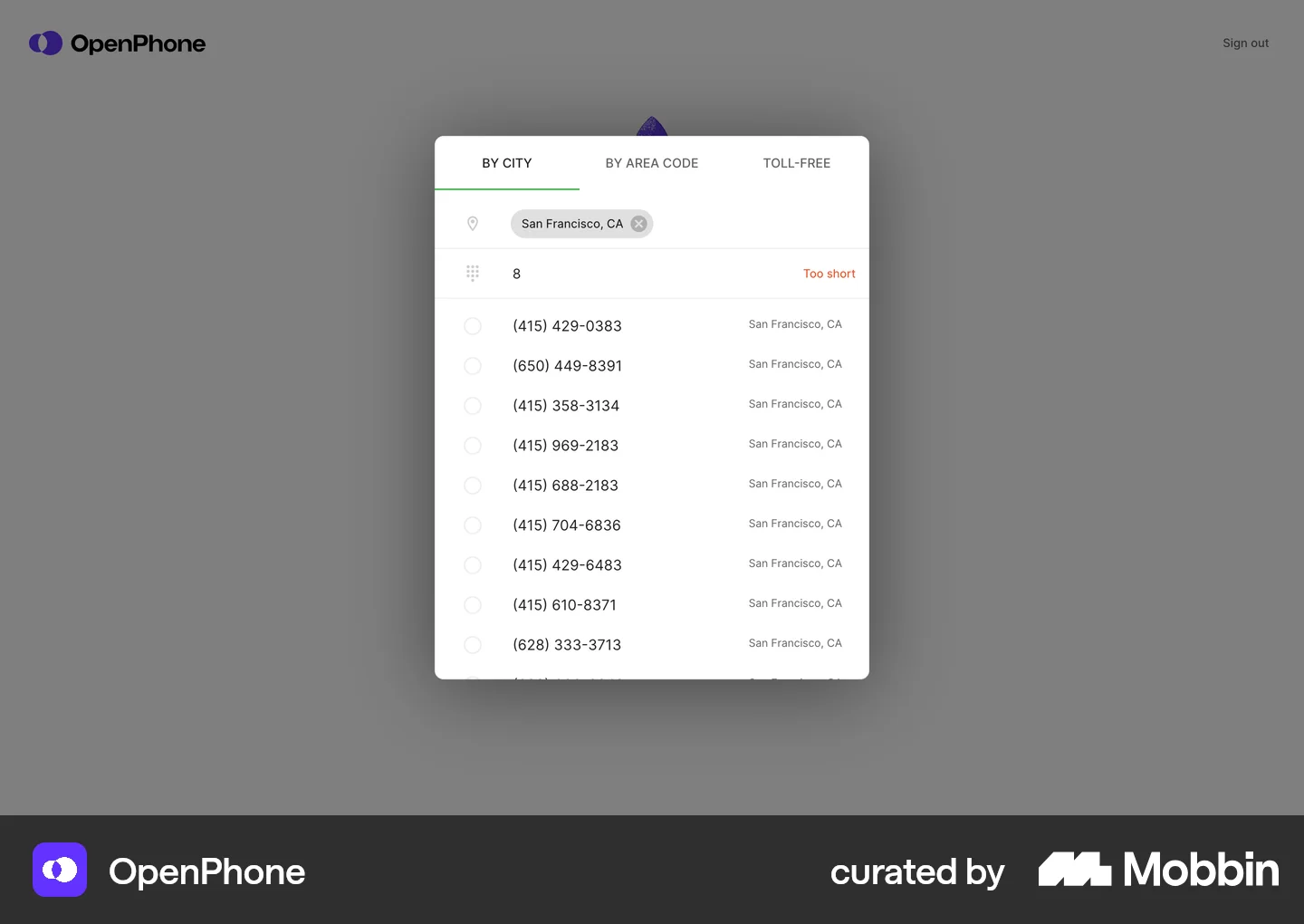 Android Digit Filter Web Combobox Design