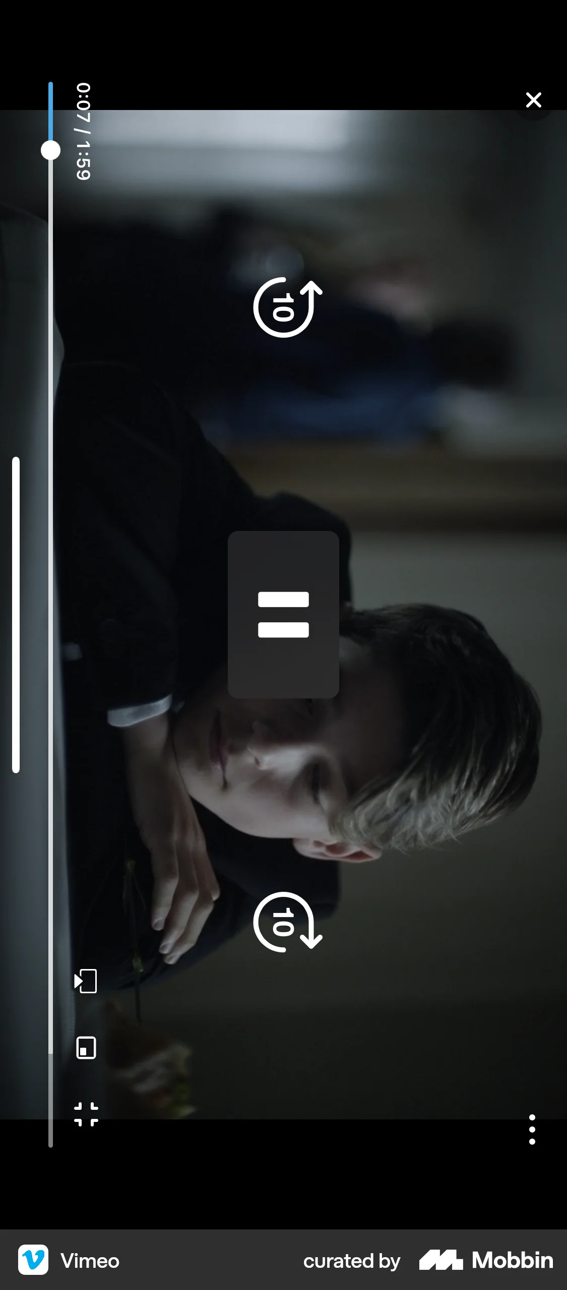 Vimeo iOS Video Player screen
