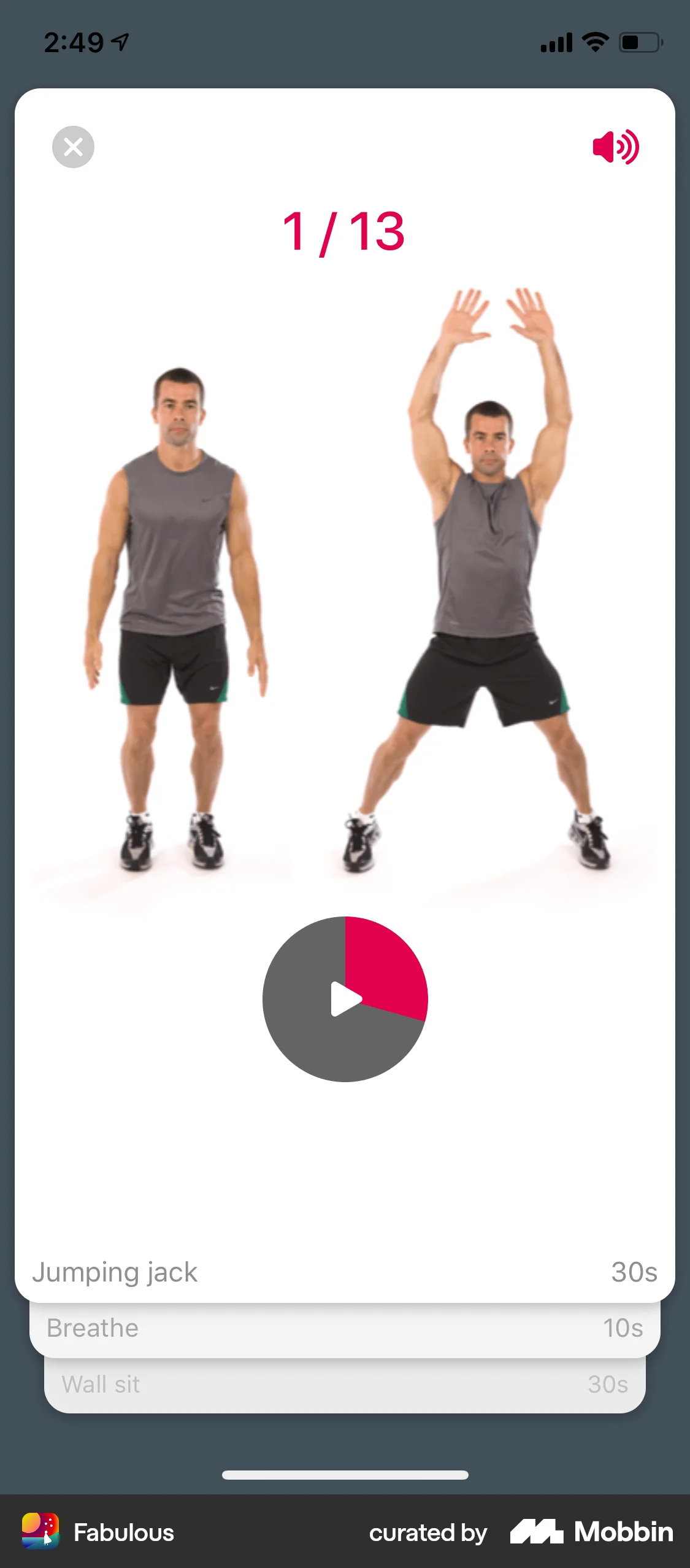 Fabulous iOS Audio Player screen