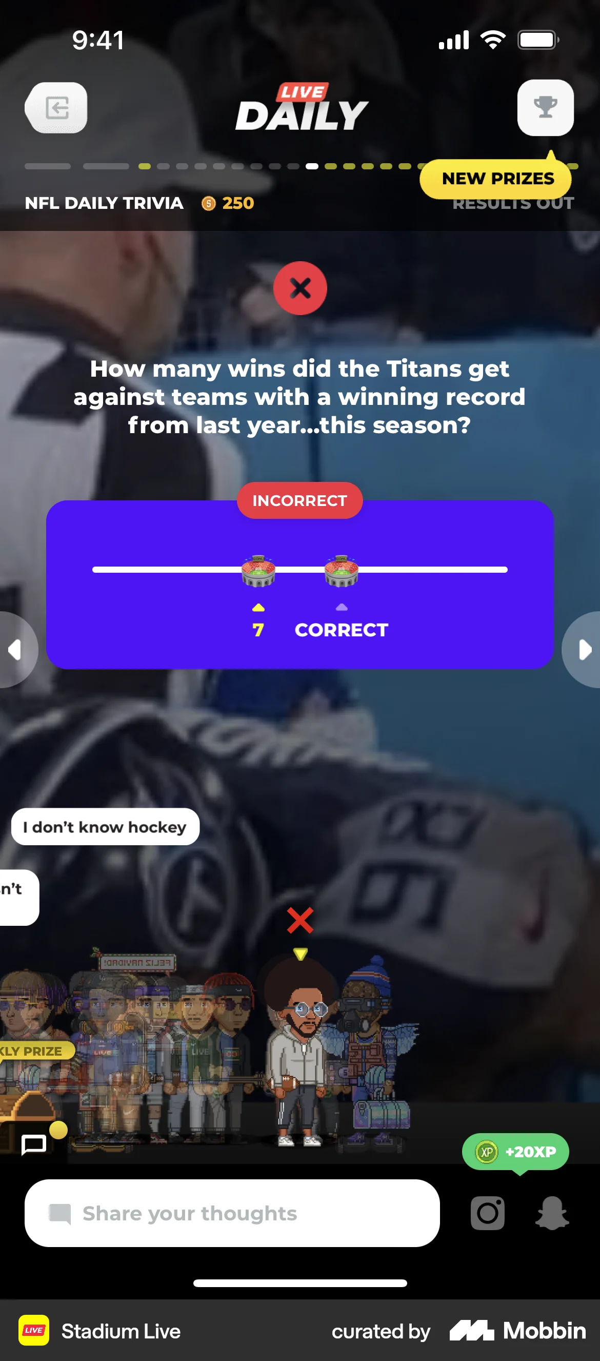 Stadium Live iOS Error screen