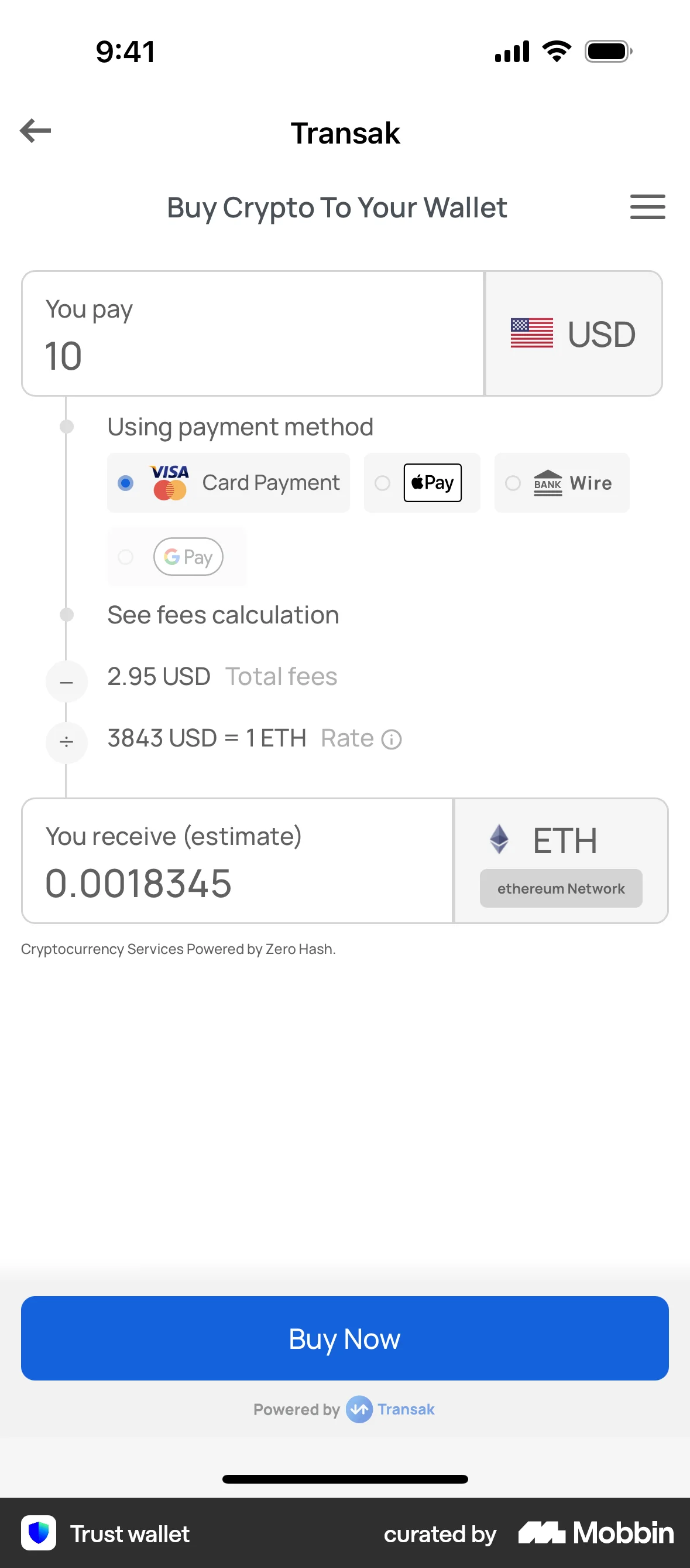 Trust Wallet iOS Crypto & Web3 App screen