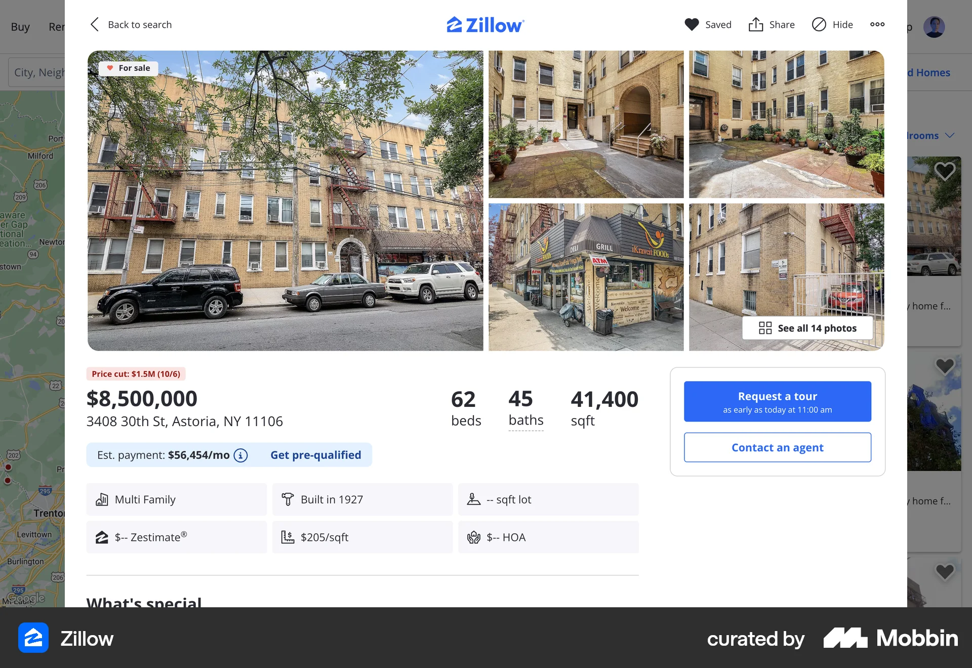 Zillow Web Save screen