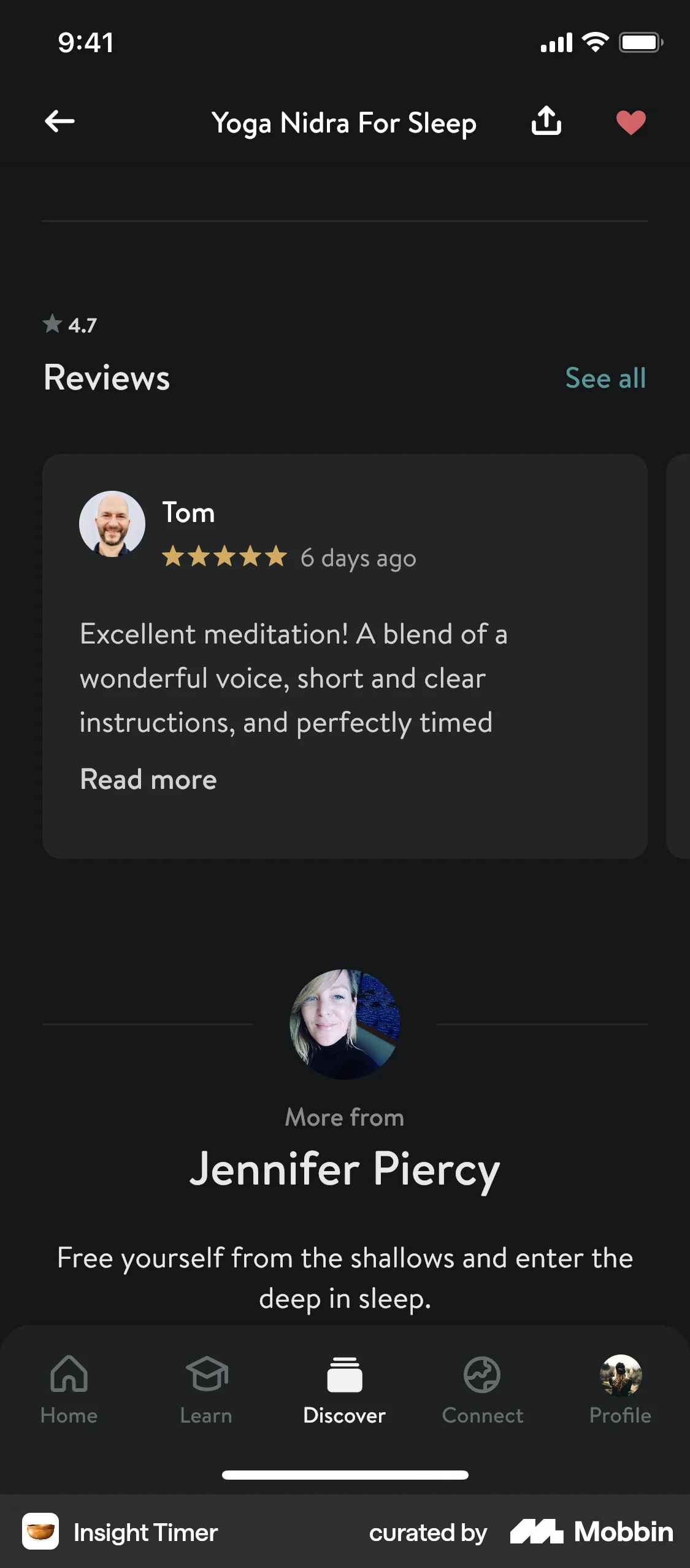 Insight Timer iOS Reviews & Ratings screen