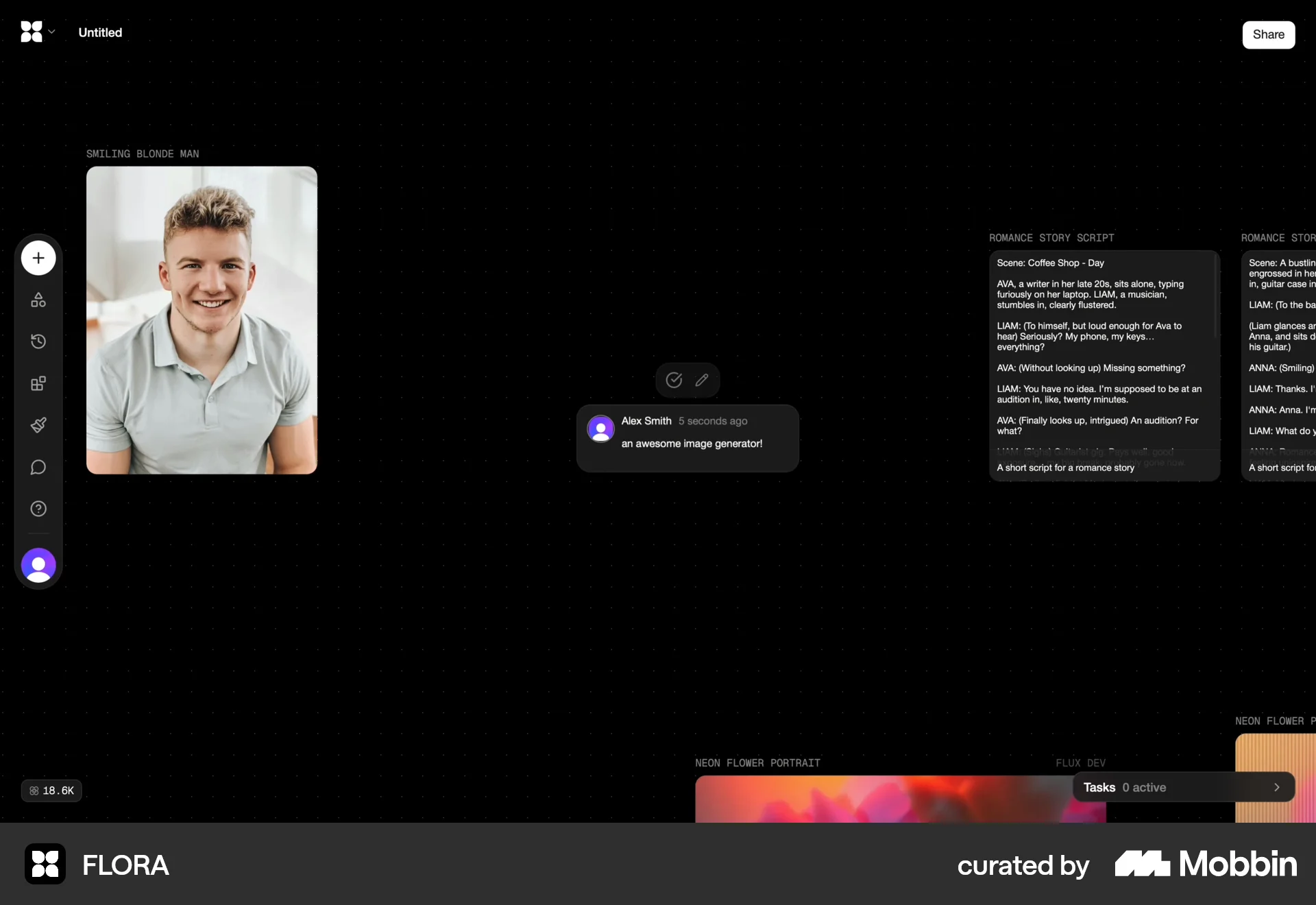 FLORA Web Comments screen