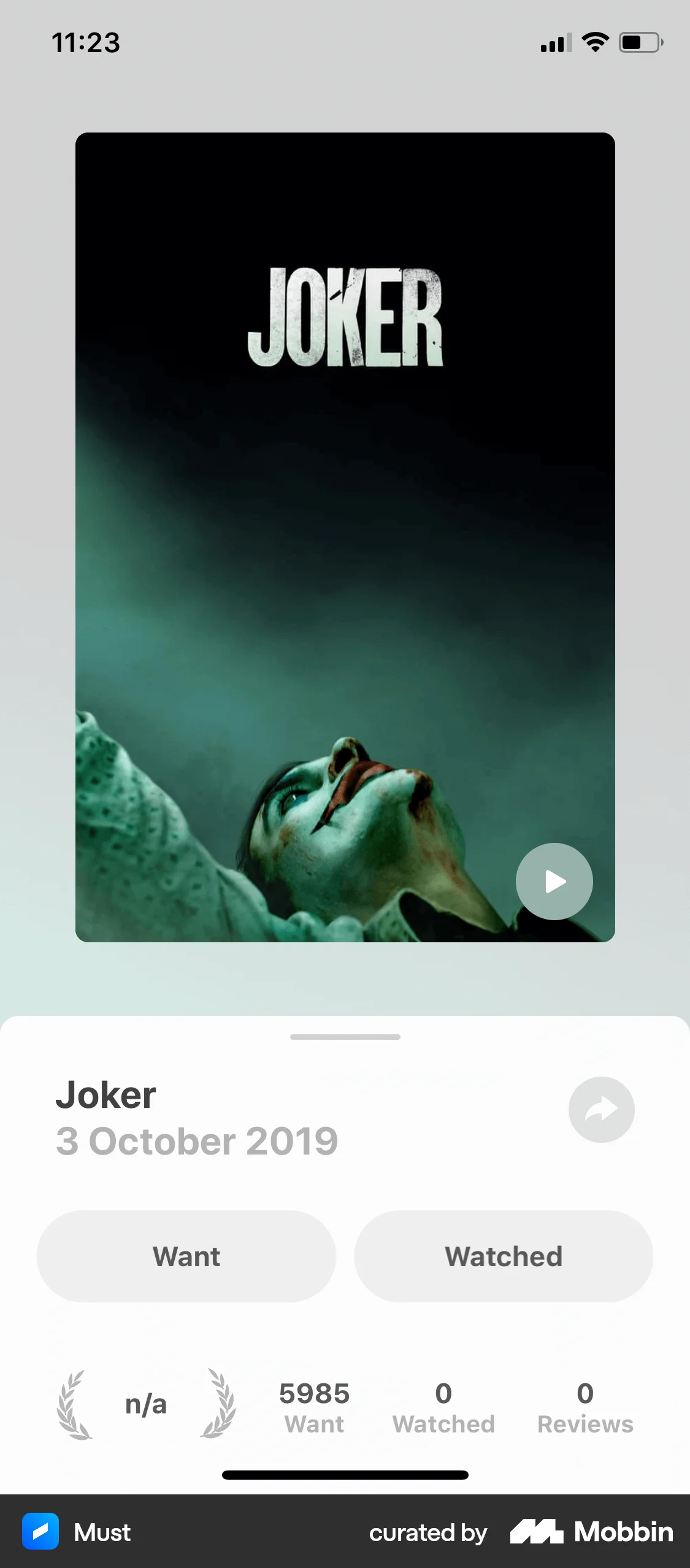 Must iOS TV Show & Movie Detail screen