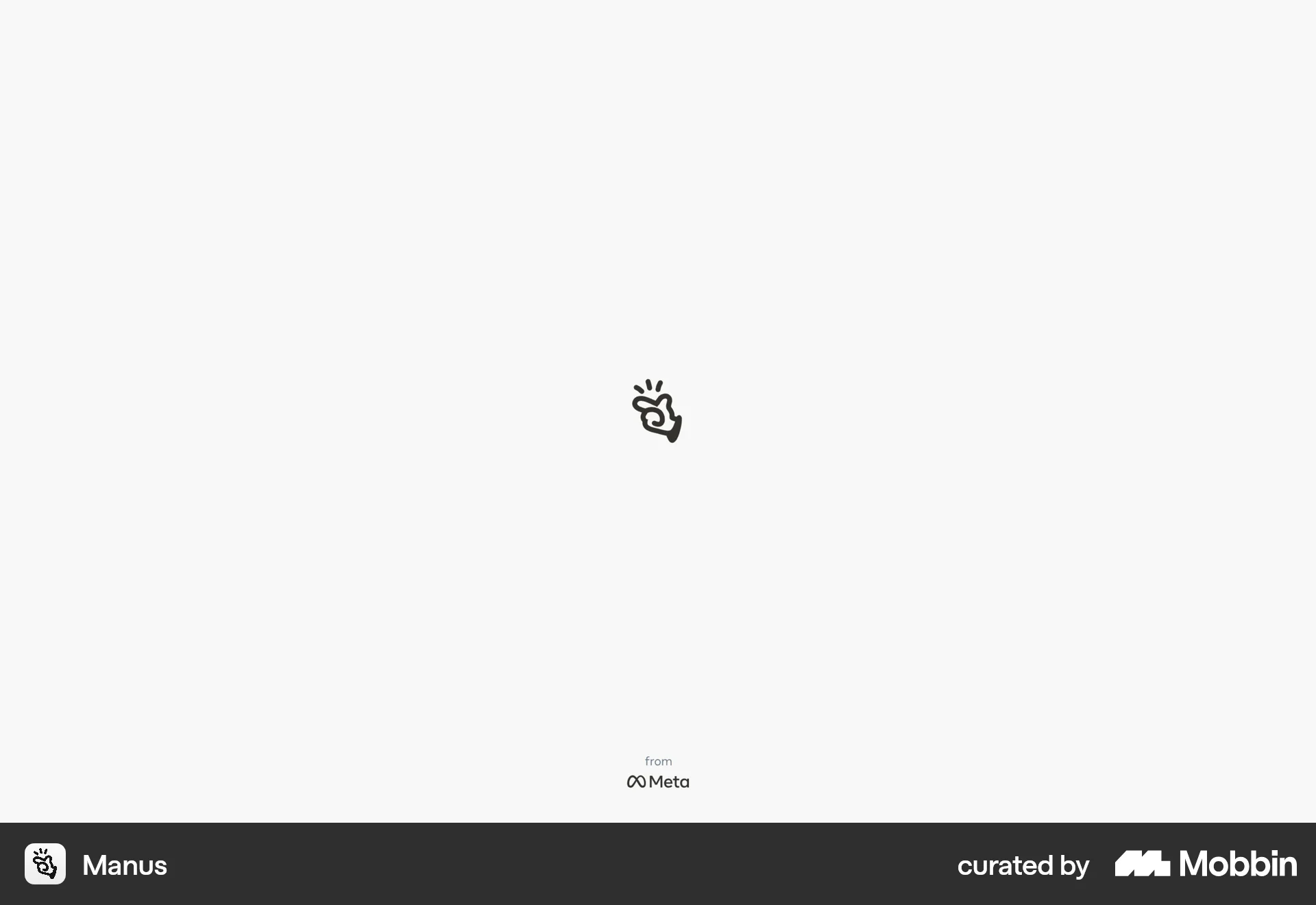 Manus Onboarding screen